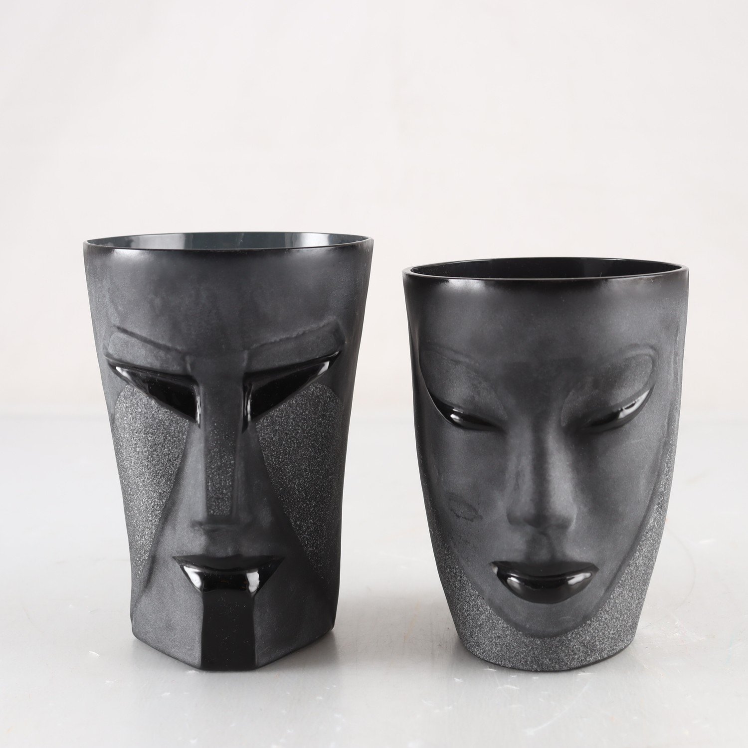 Dricksglas, Mats Jonasson, Målerås, signerade, 2 st