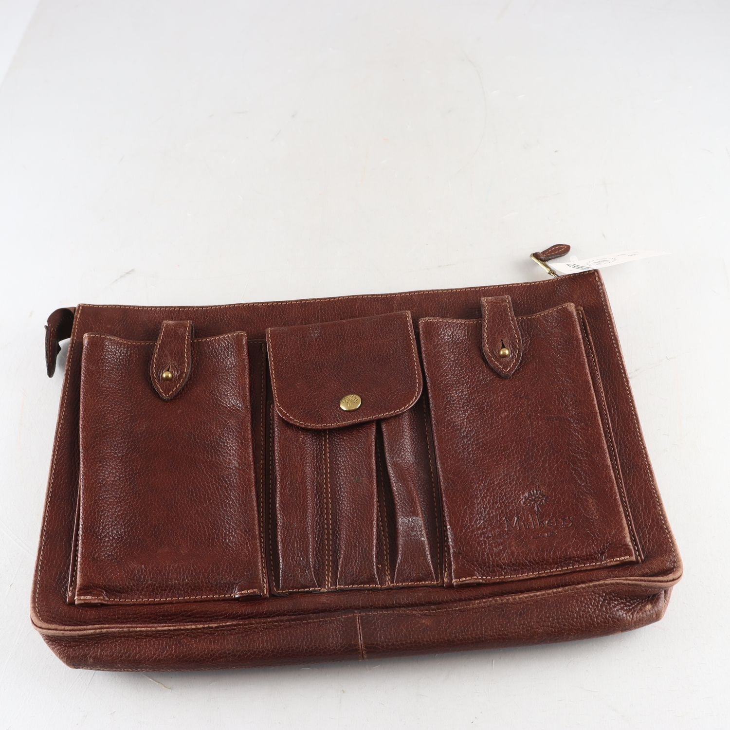 Portfölj, Mulberry, brun, skinn