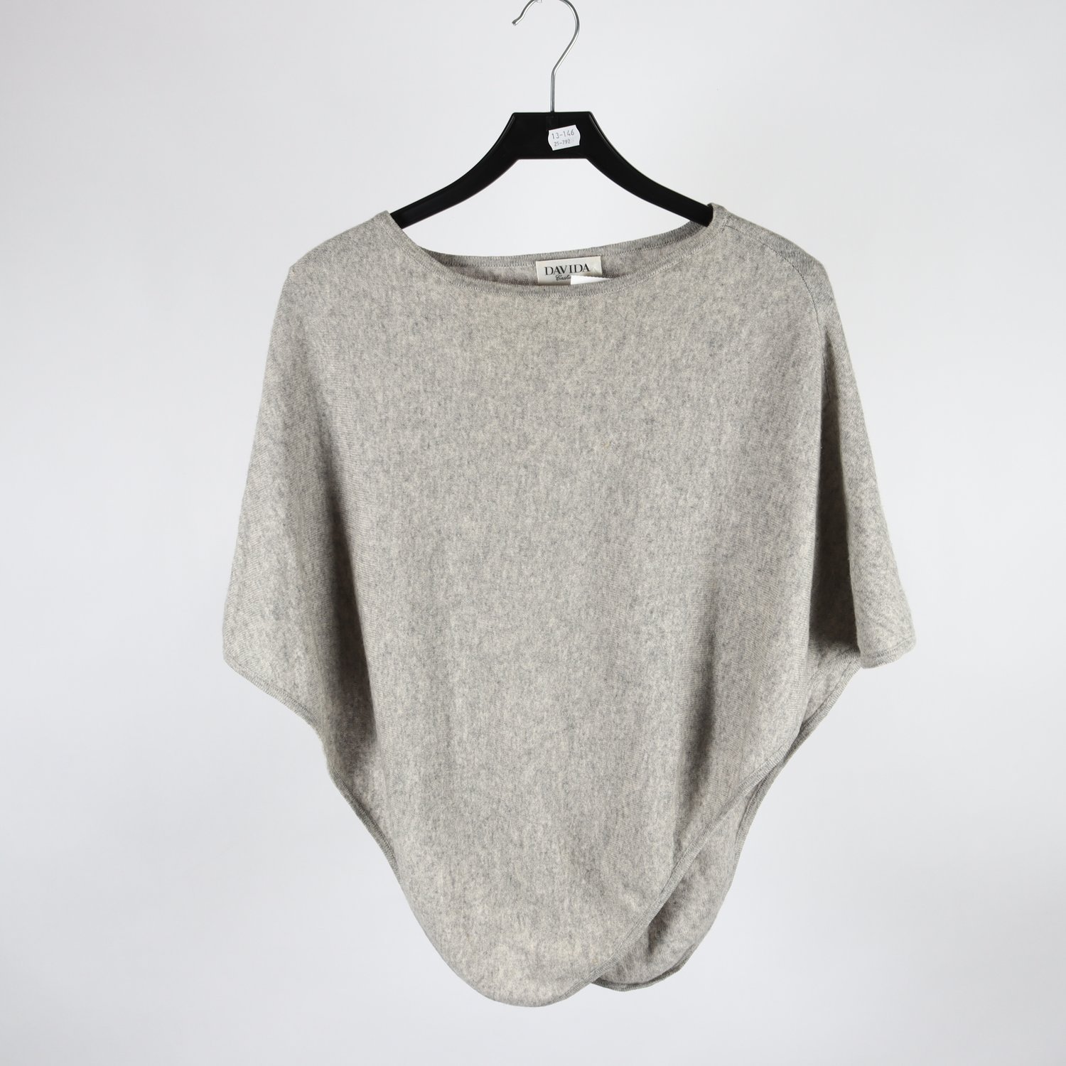 Poncho, Davida, beige, cashmere, one size