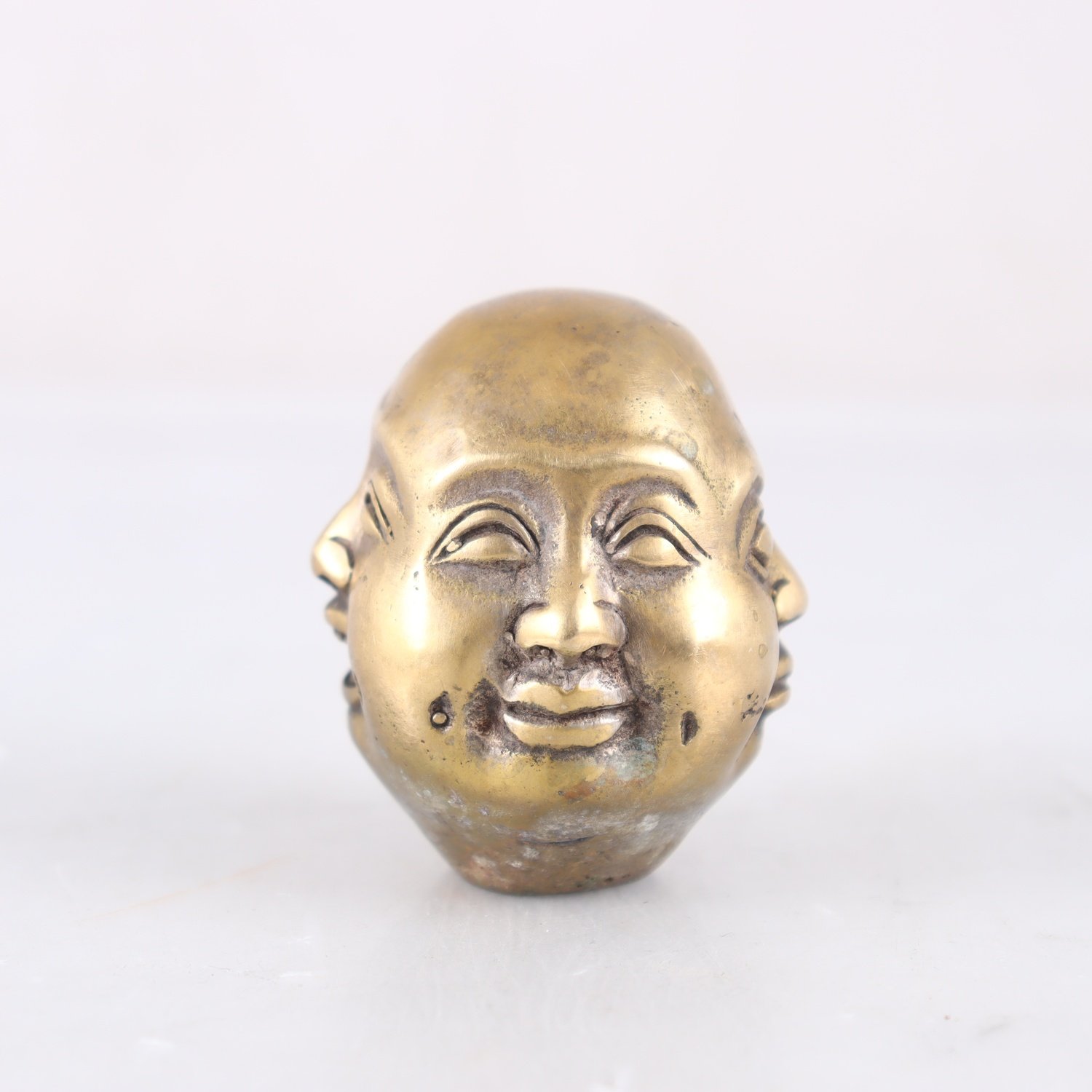 Skulptur, mässing, Buddhas 4 ansikten, 1900-tal
