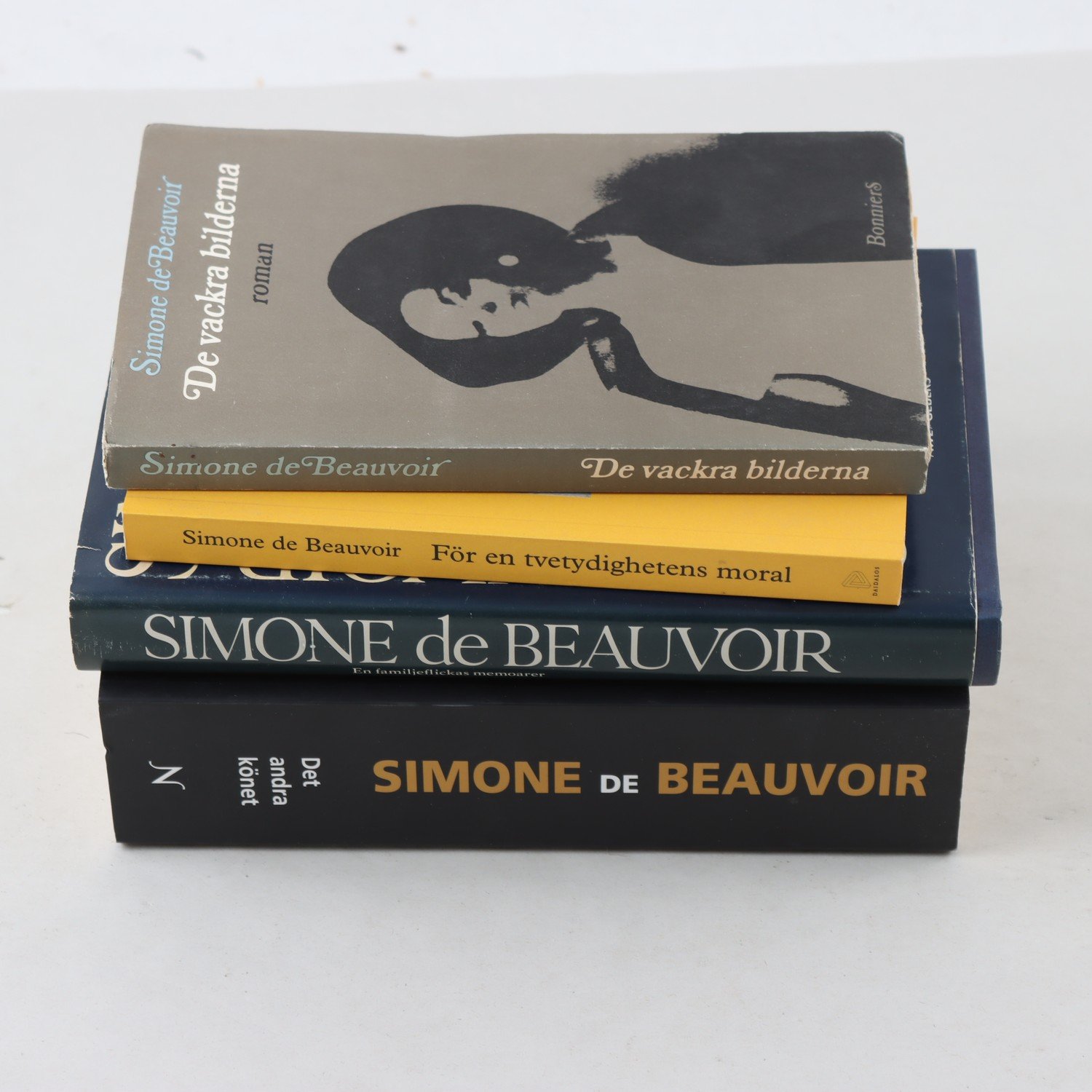 Simone de Beauvoir, bokpaket med 4 volymer