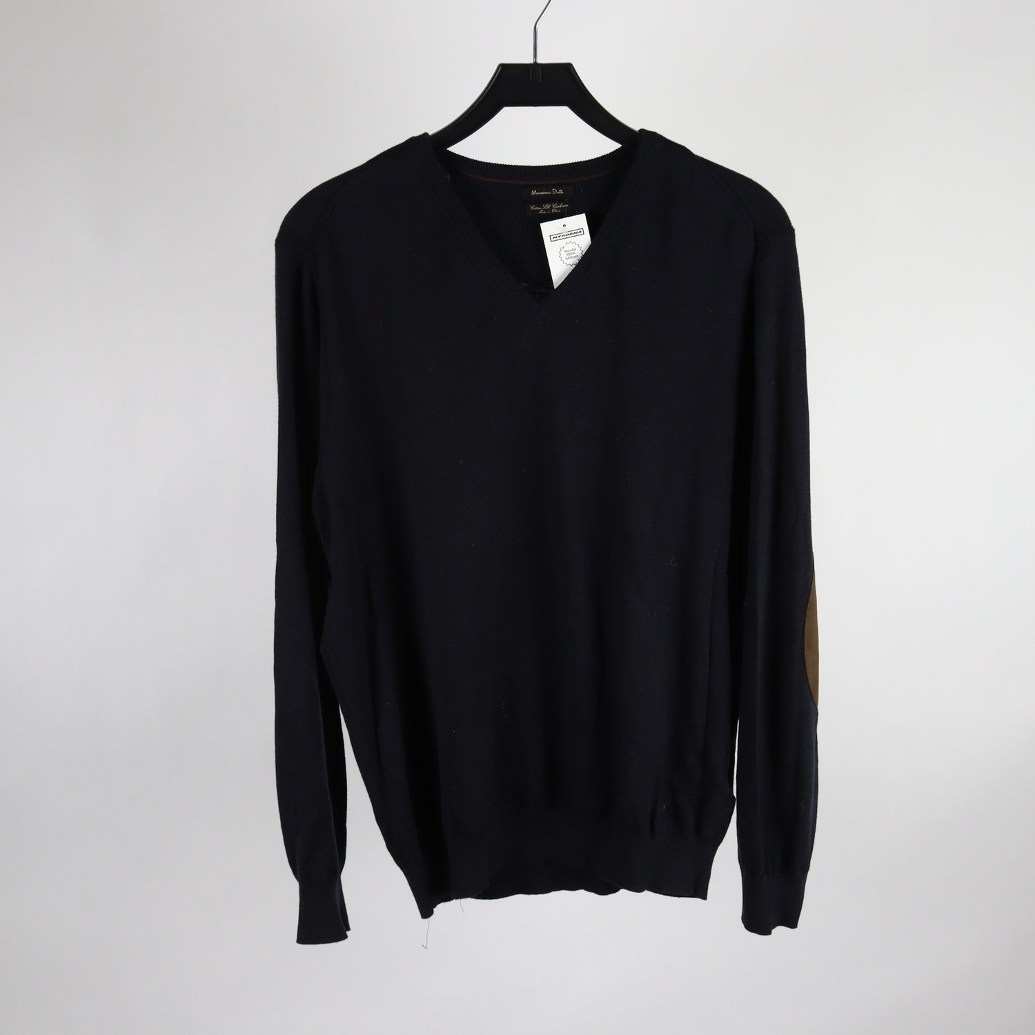 Tröja, Massimo Dutti, blå, silke, cashmere, stl. XXL