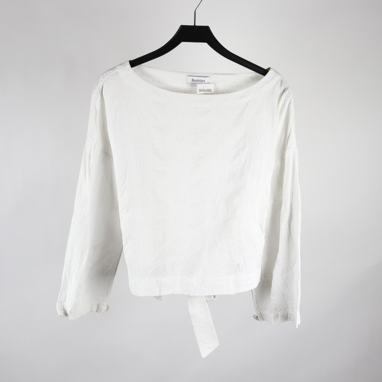Blus, Rodebjer, vit, stl. M
