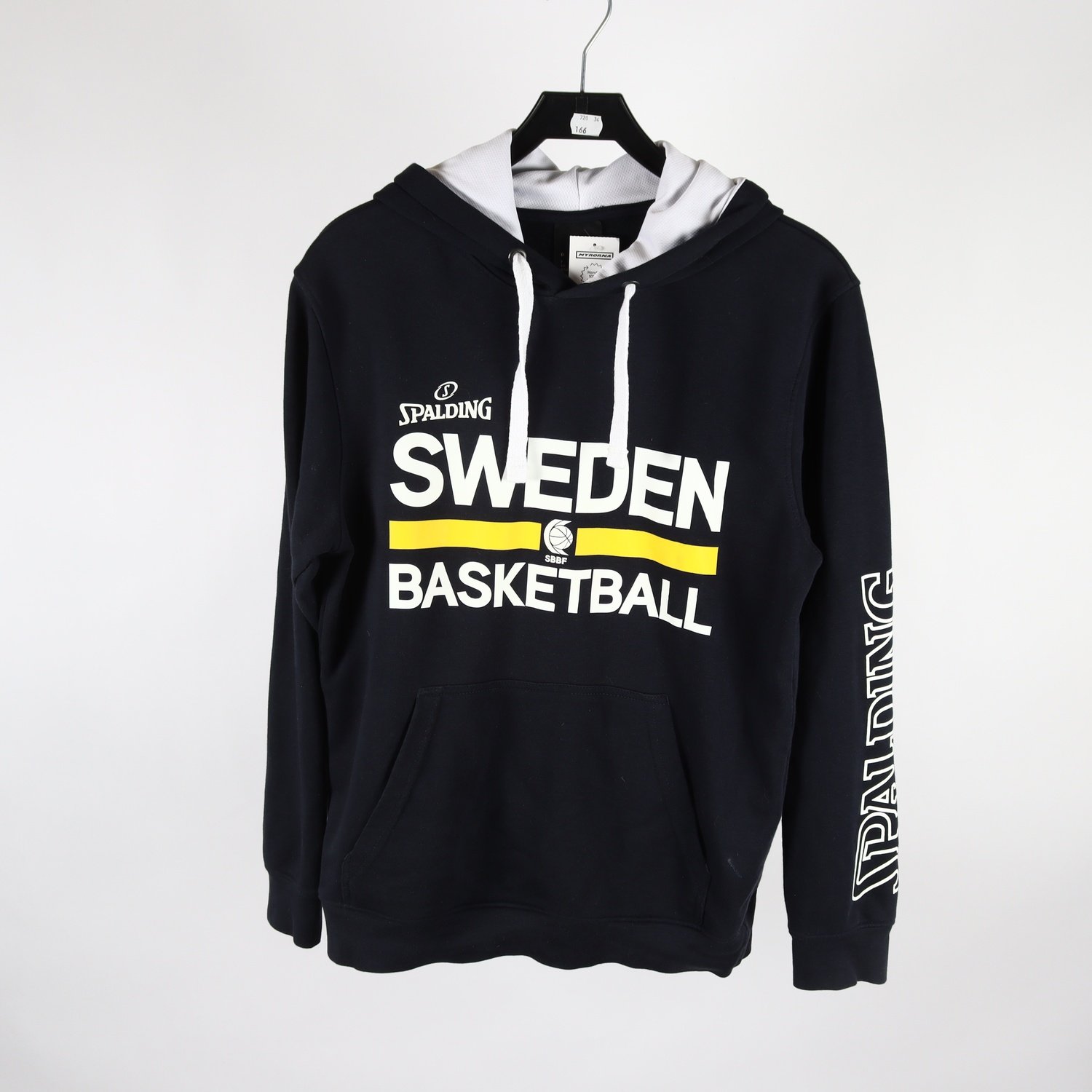 Hoodie, Spalding, blå, stl. S