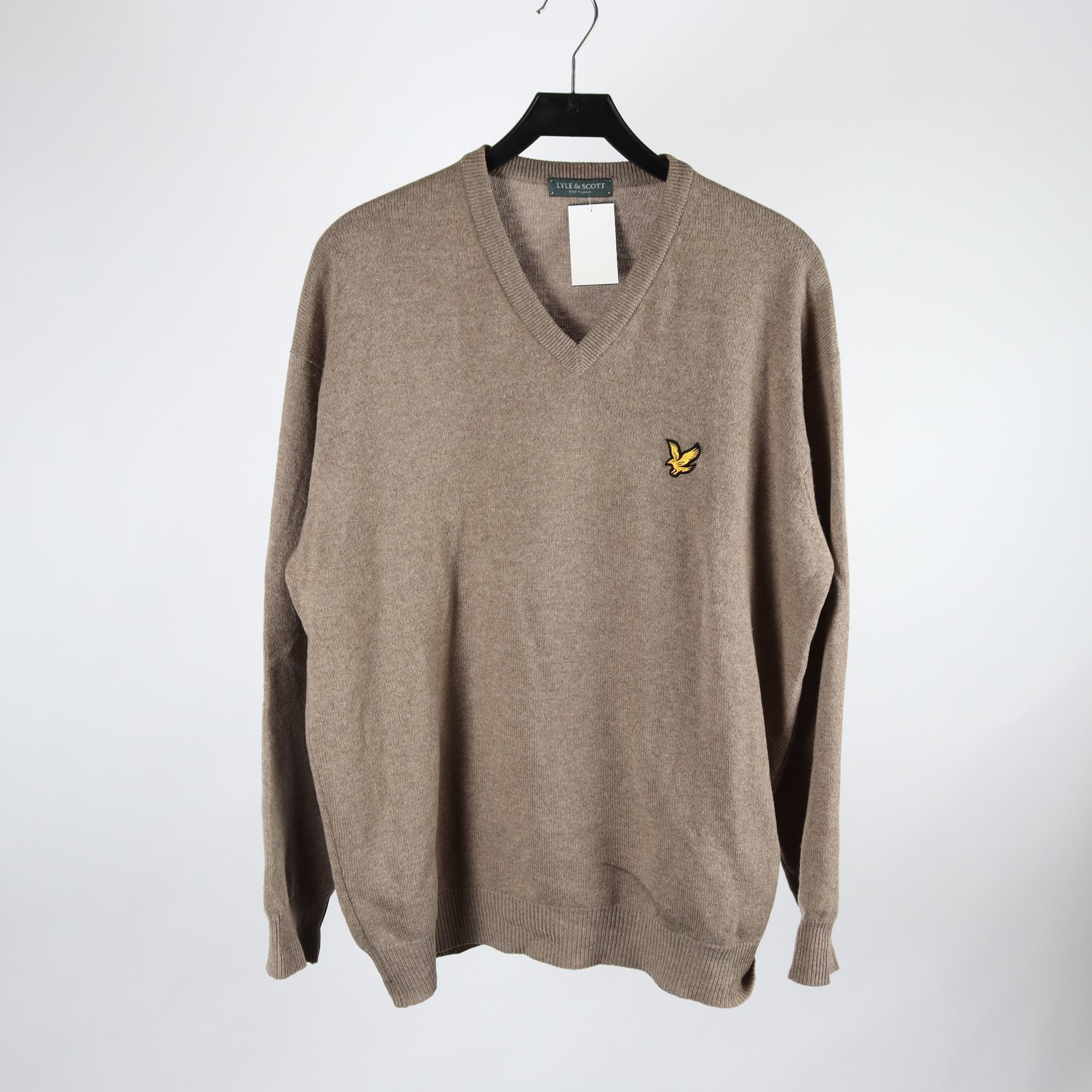Tröja, Lyle & Scott, beige, ull, stl. L