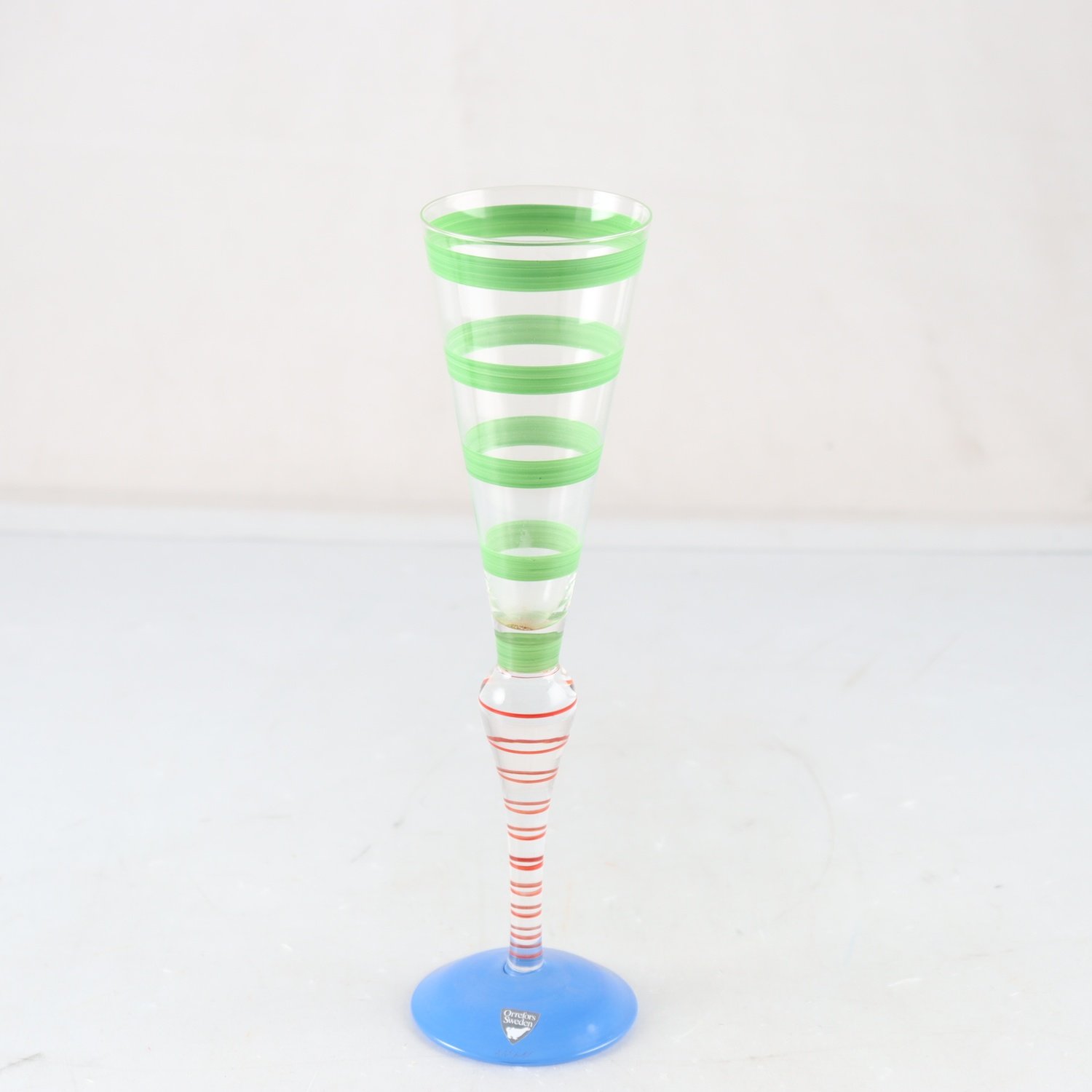 Champagneglas, Clown, Anne Nilsson, Orrefors, signerad. Samfraktas ej.