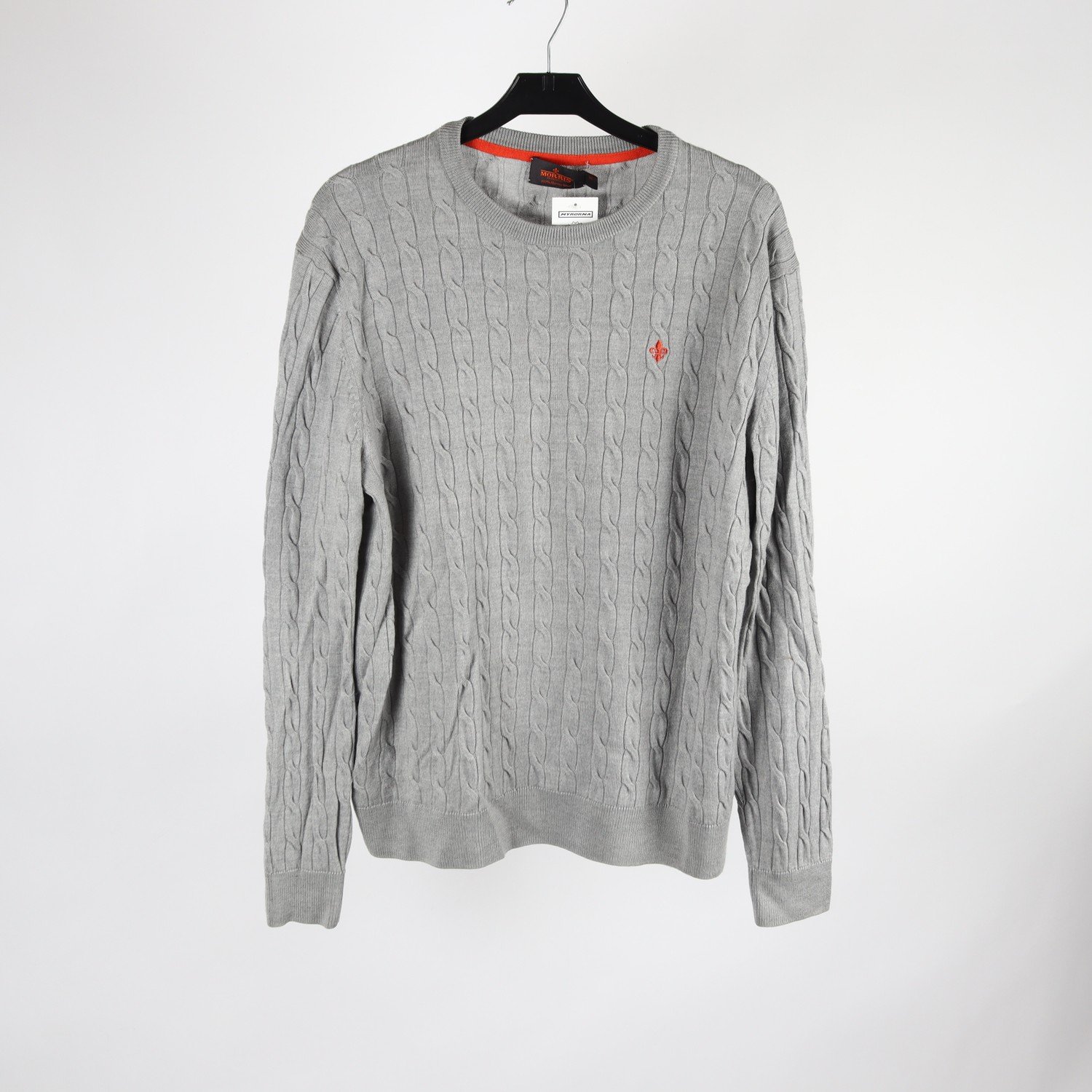 Tröja, Morris, grå, ull, stl. XL