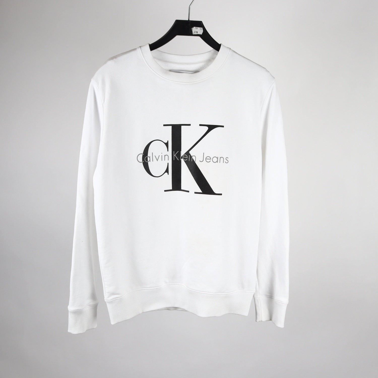Sweatshirt, Calvin Klein Jeans, vit, stl. S