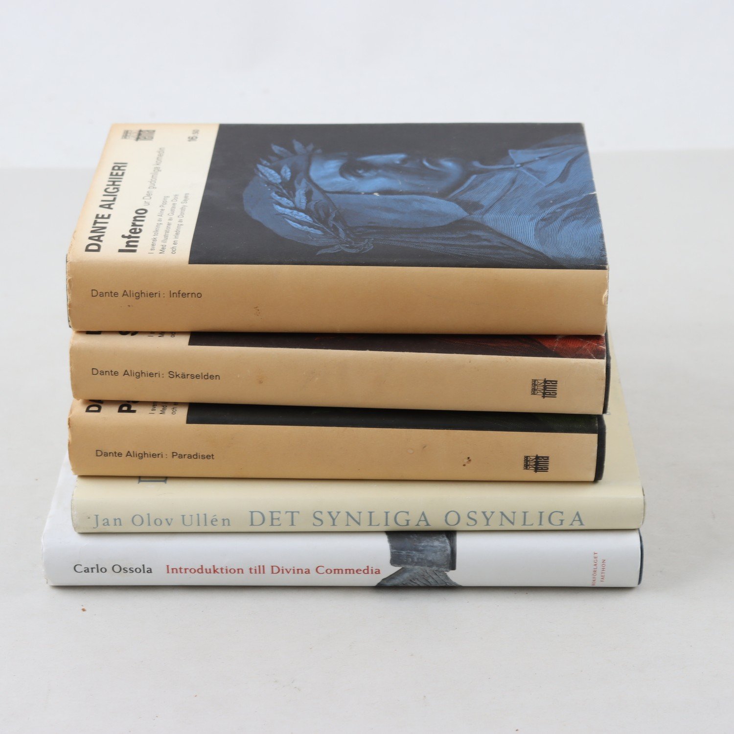 Dante Alighieri, bokpaket med 5 volymer