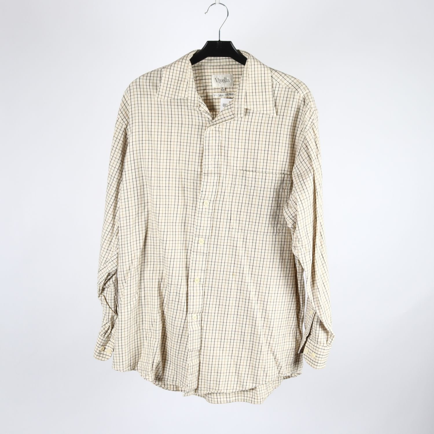 Skjorta, Viyella, beige, stl 41