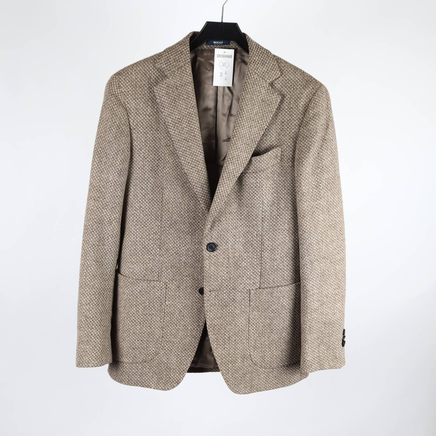 Kavaj, Boggi, beige, ull, stl. 48