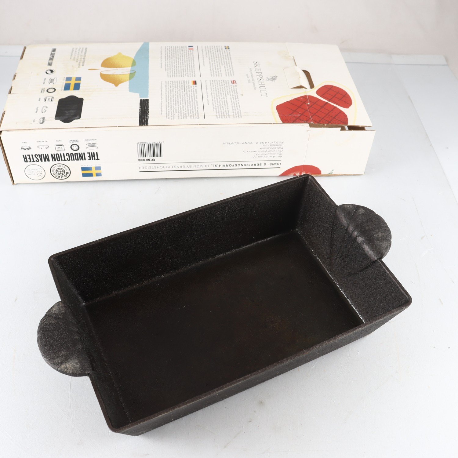 Ugns & serveringsform, gjutjärn, Skeppshult, 4,5 L. Samfraktas ej.