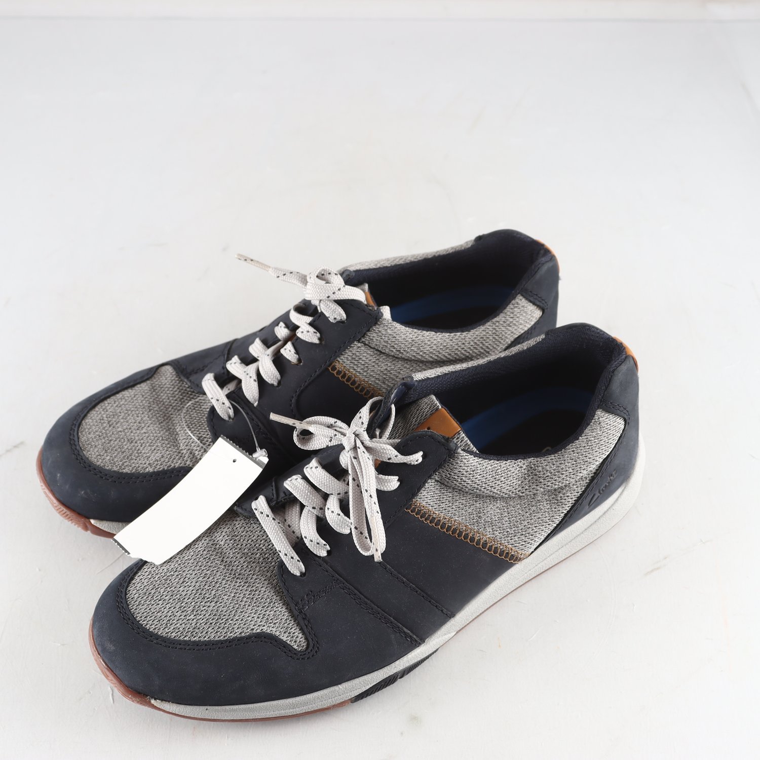 Sneakers, Clarks, blå, grå, stl. 44