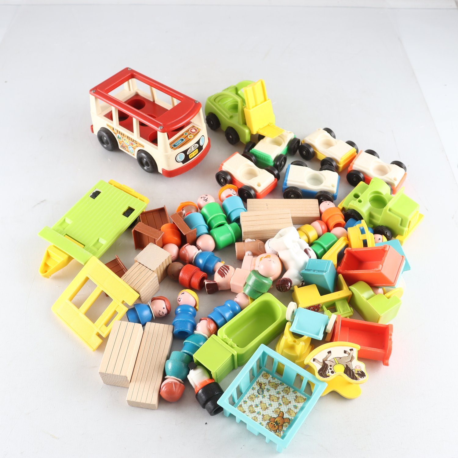 Figurer, Fisher price, blandat med tillbehör.