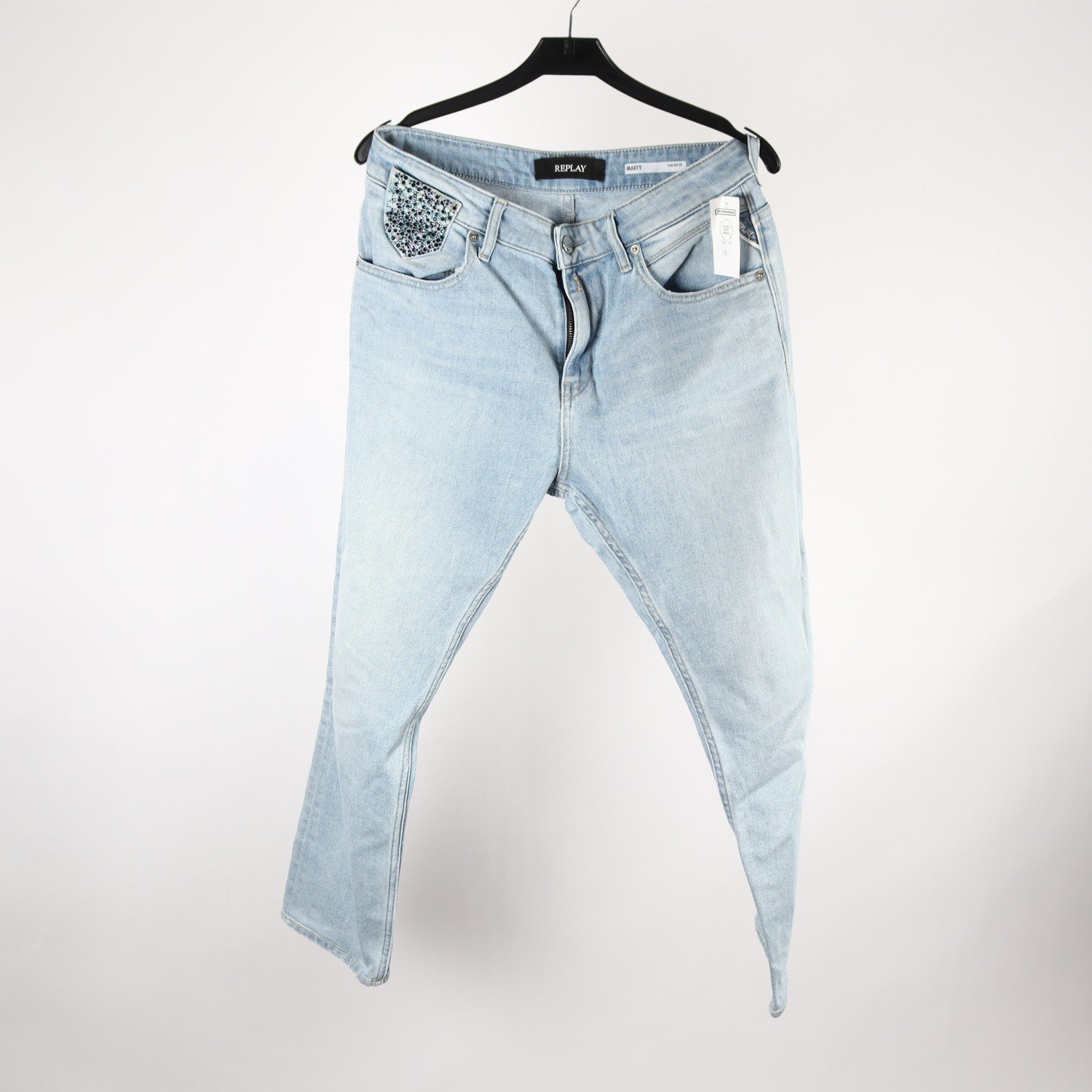 Jeans, Replay, blå, stl. 27