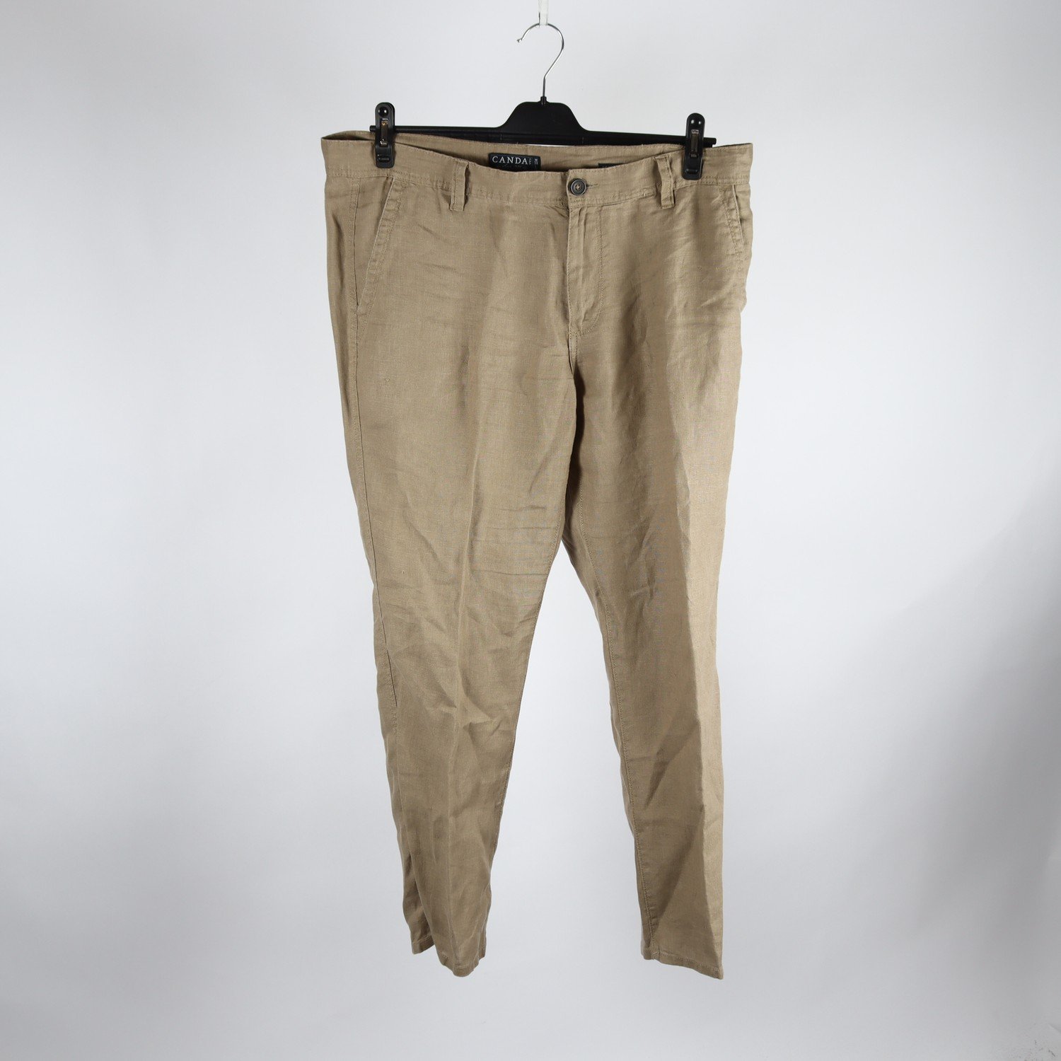 Byxor, Canda, beige, lin, stl. 38/30