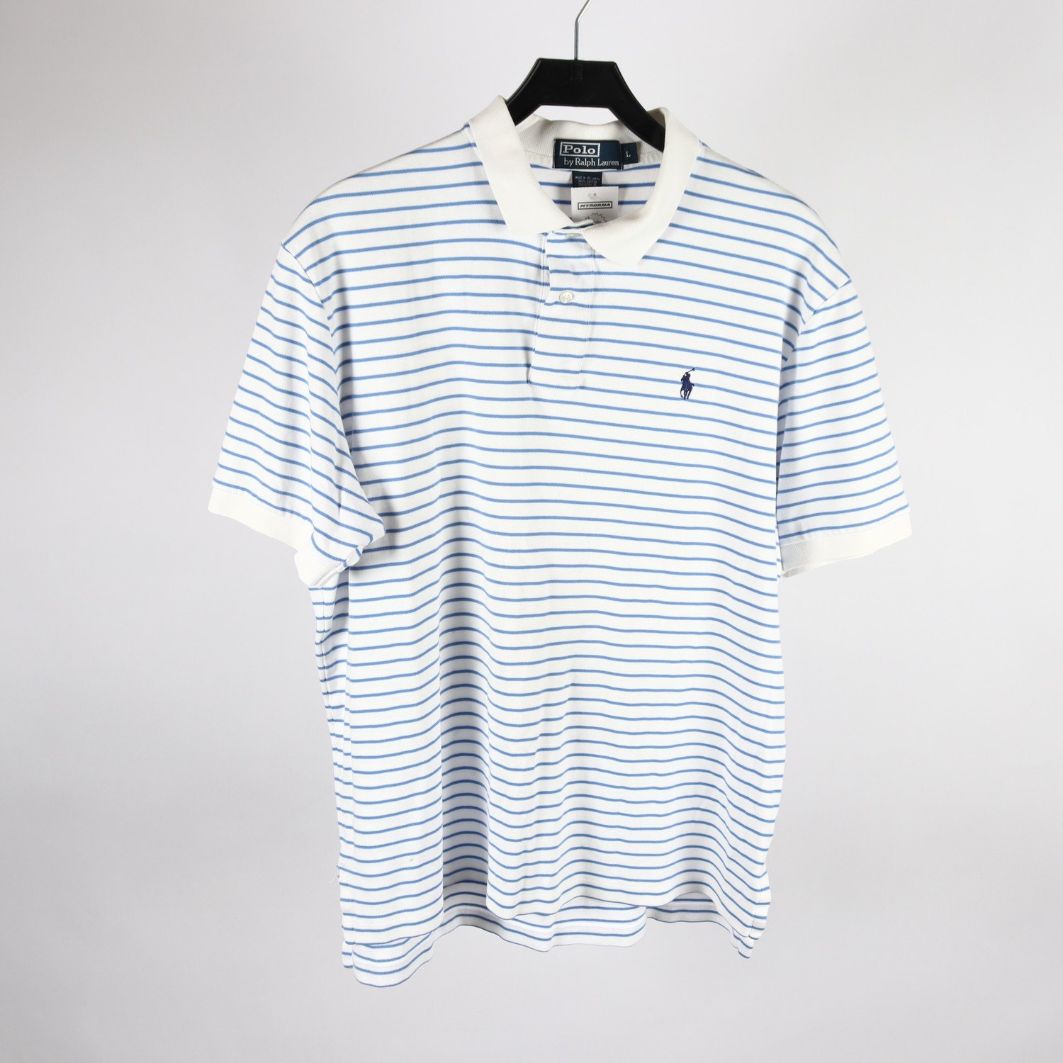Tröja, Polo Ralph Lauren, vit, blå, randig, stl. L