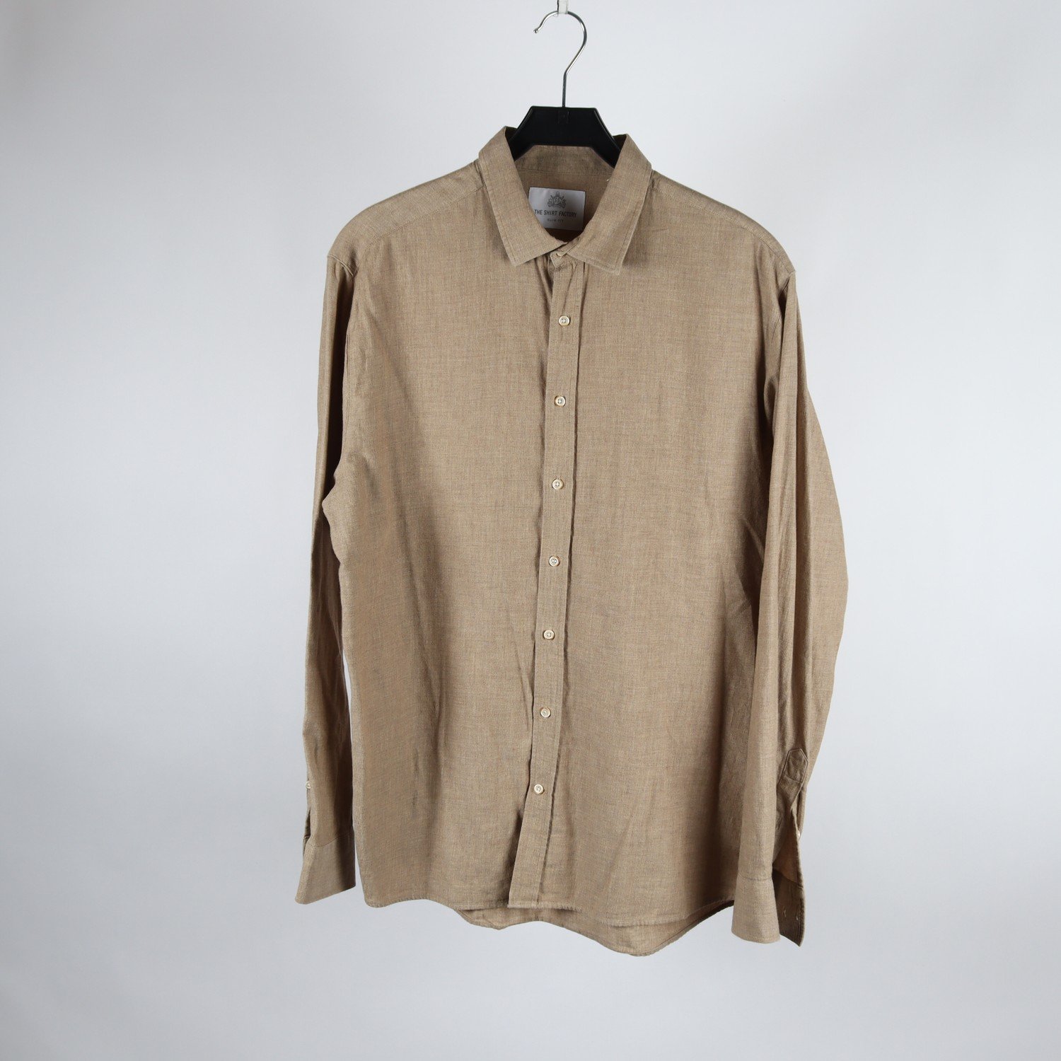 Skjorta, The Shirt Factory, beige, stl. 43