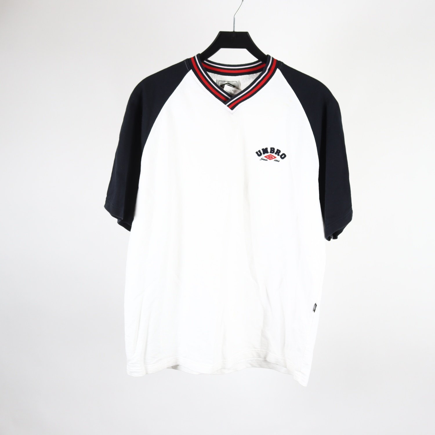 T-shirt, Umbro, vit, blå, stl. L