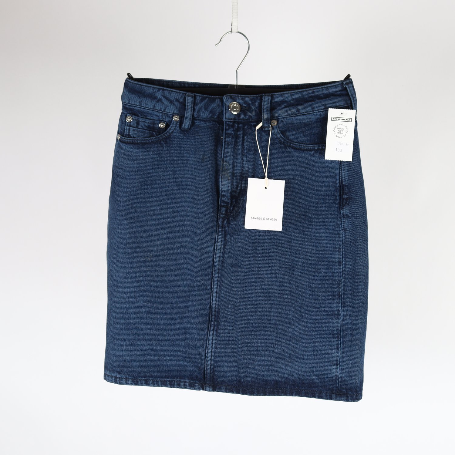 Jeanskjol, Samsøe Samsøe, blå, stl. S