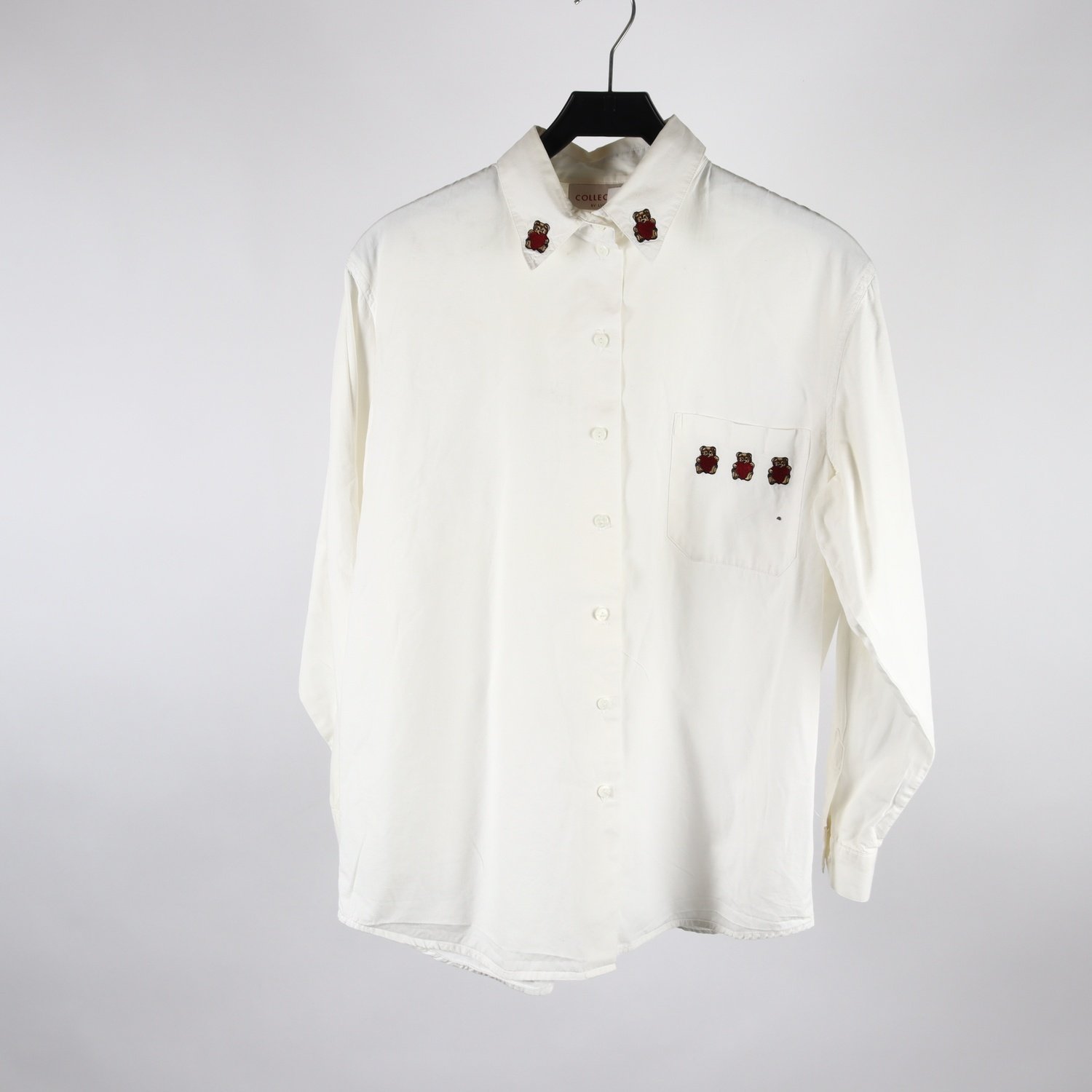 Blus, vintage, Lindex, vit, stl. 38/40
