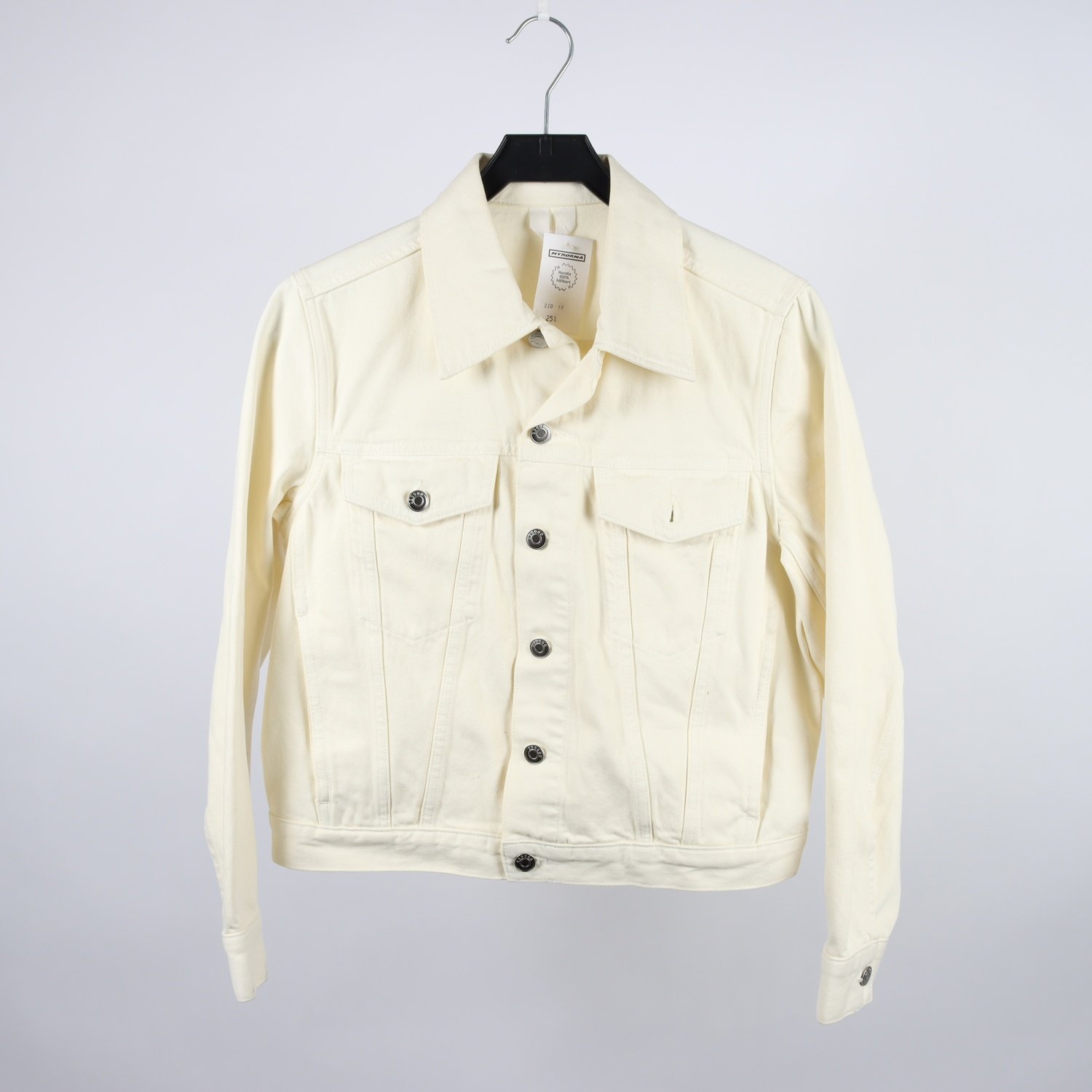 Jeansjacka, Arket, offwhite, stl. 36