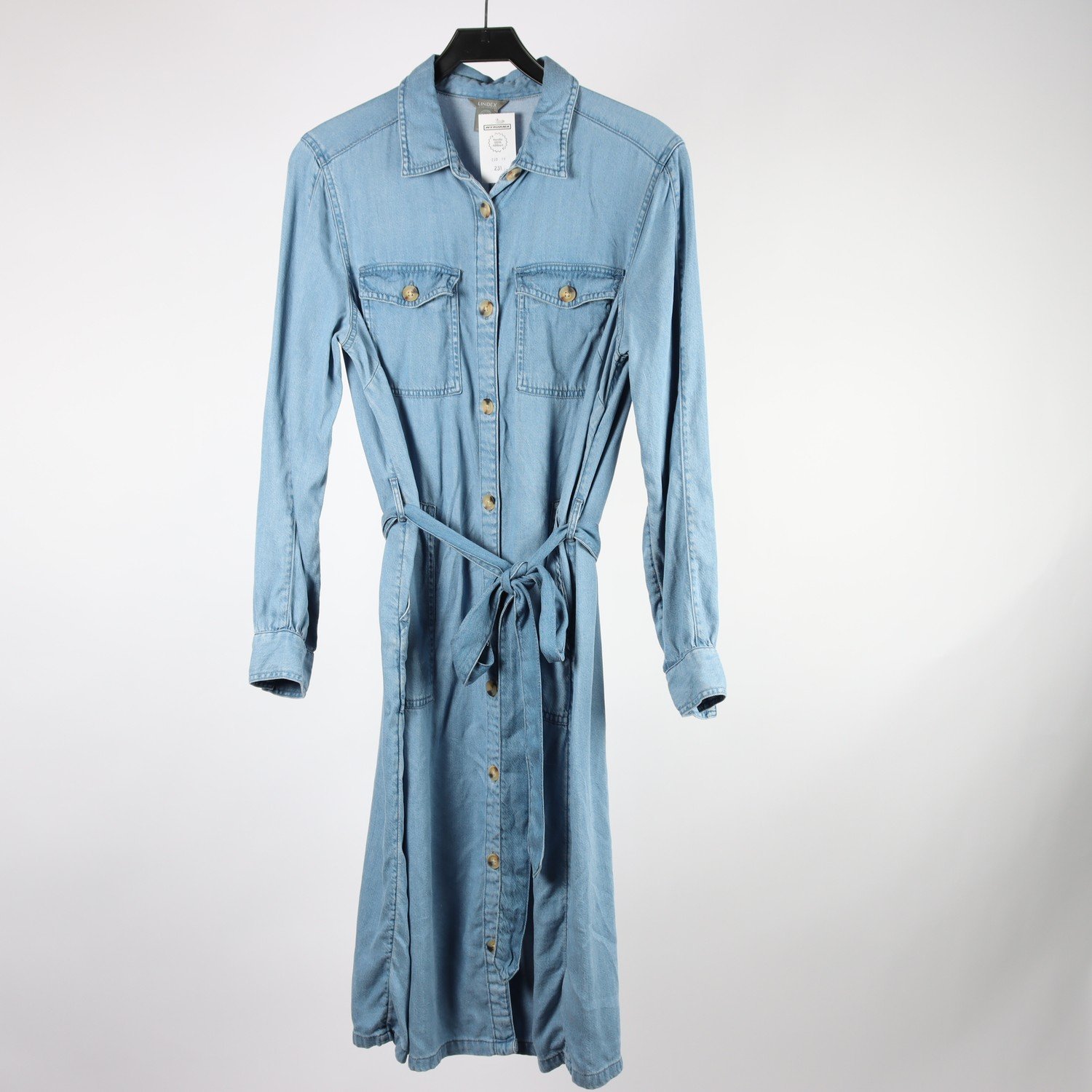 Jeansklänning, Lindex, blå, stl. M