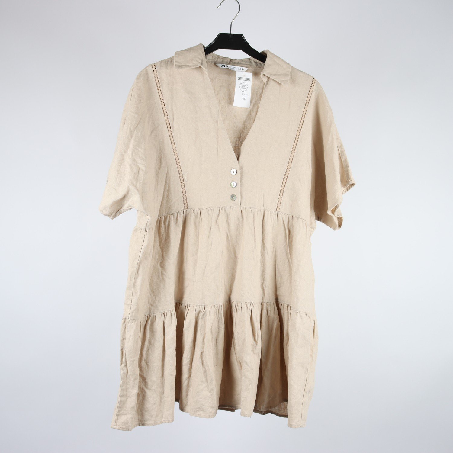Klänning, Zara, beige, stl. S