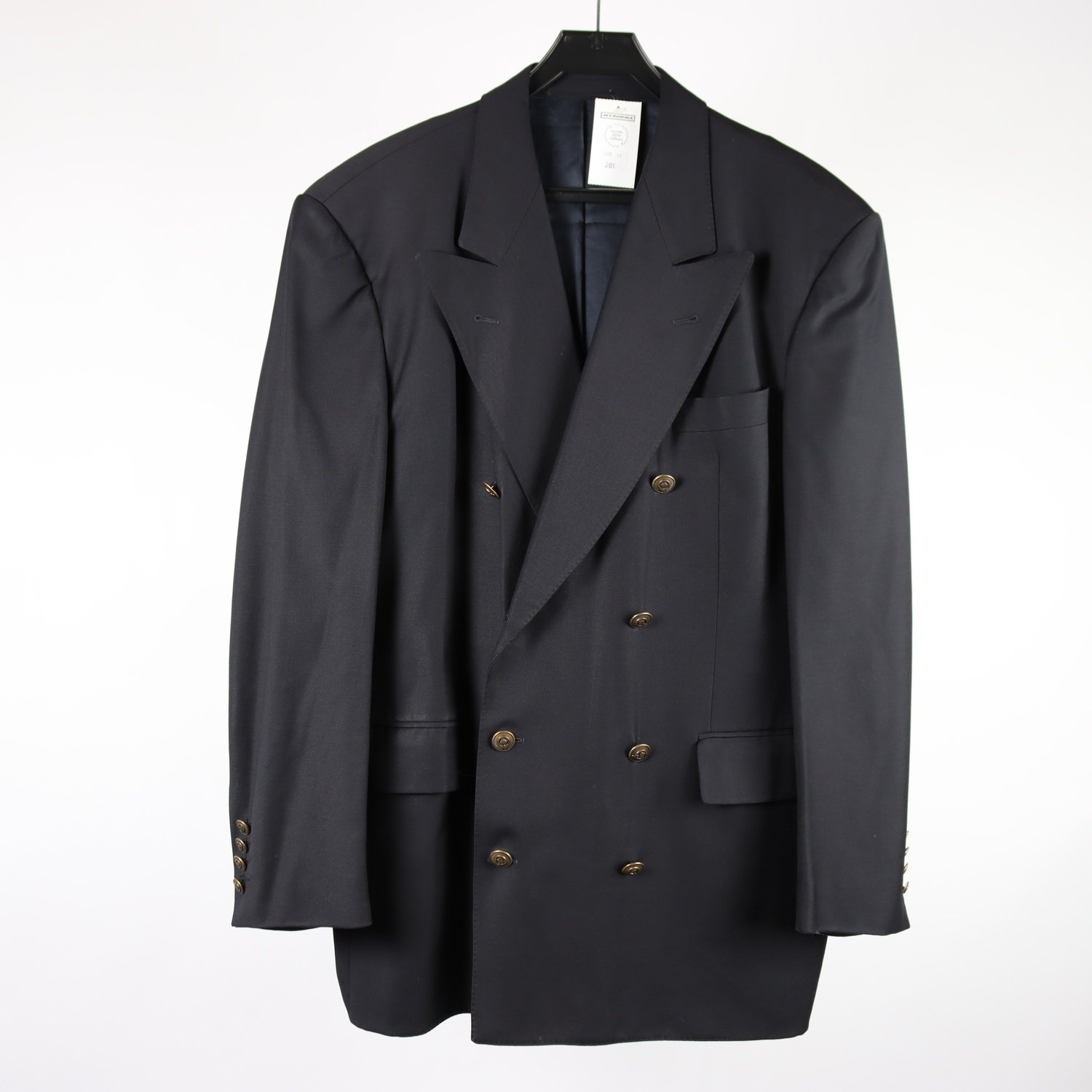 Kavaj, vintage, Mulberry, blå, stl. 50