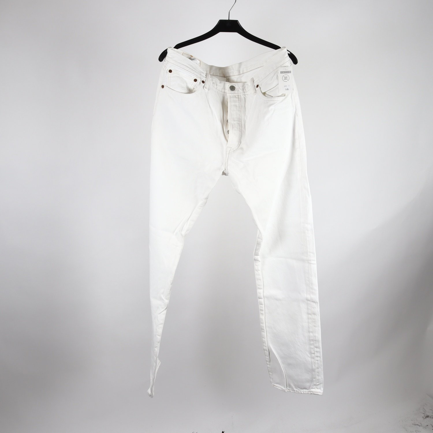 Jeans, Levis 501, vit, stl. W34 L34