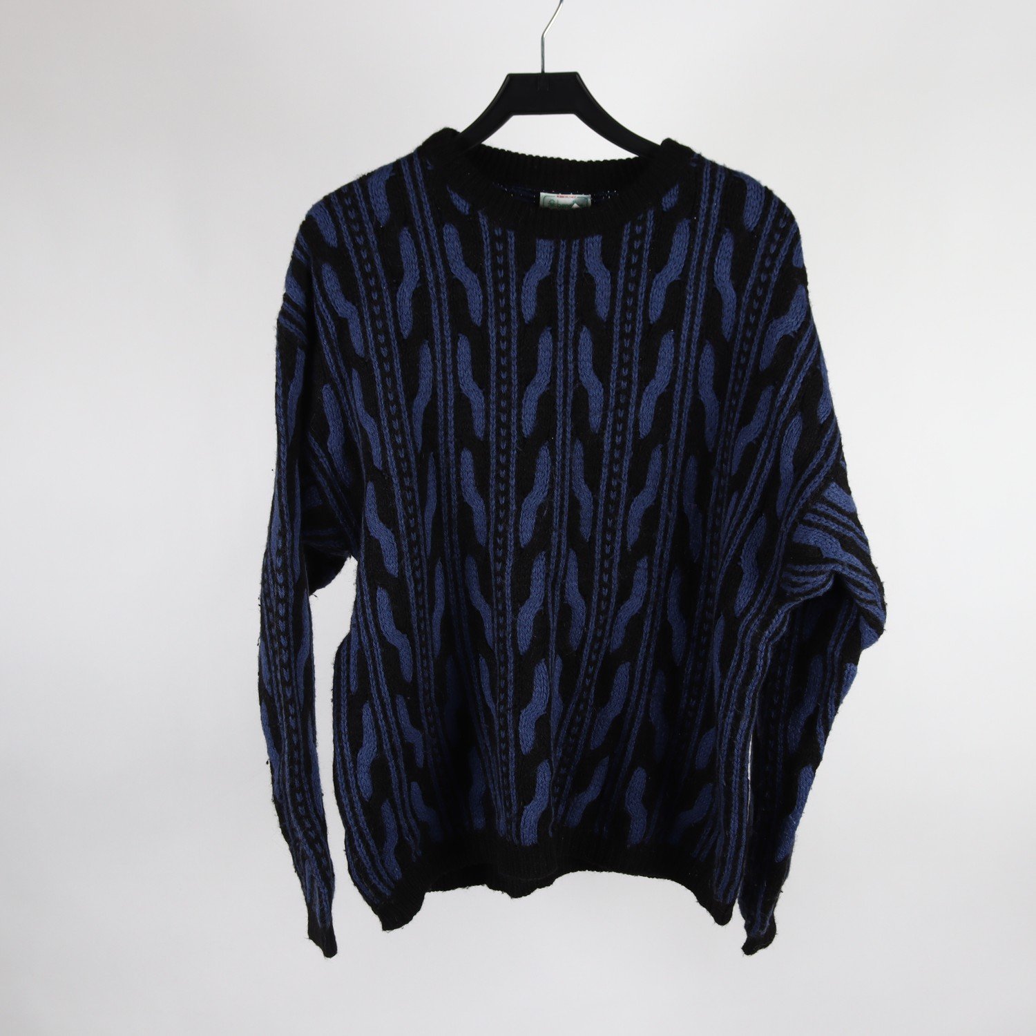 Tröja, Benetton, svart, blå, stl XL/XXL