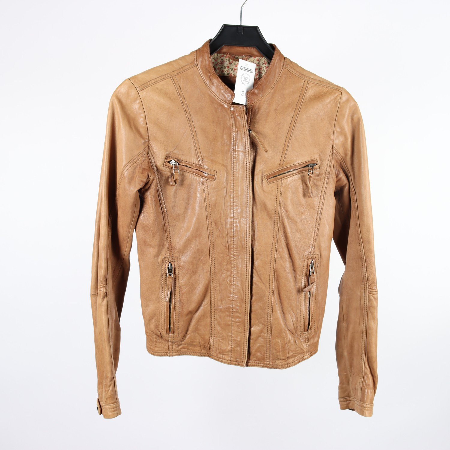 Skinnjacka, Massimo Dutti, brun, stl. S