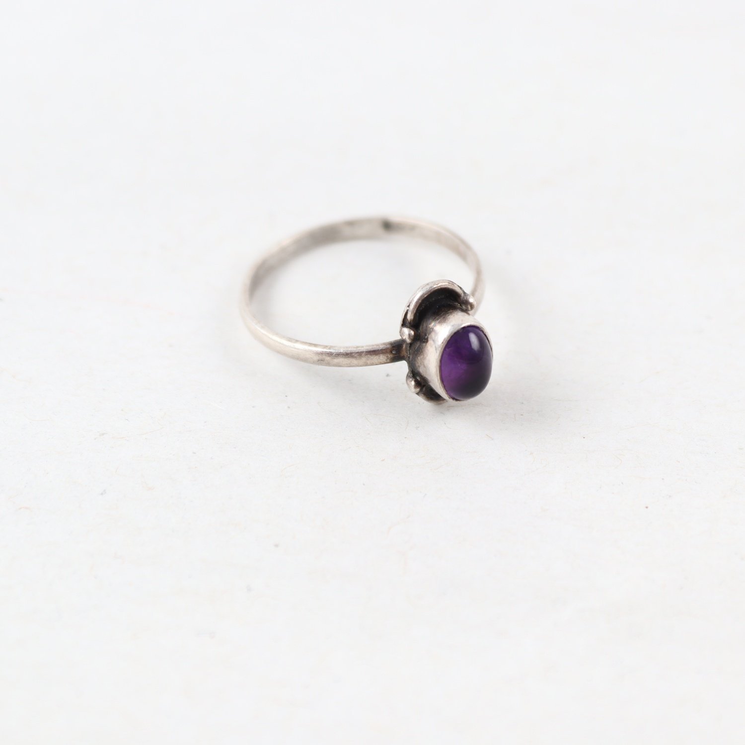 Ring, Silver, Glas, Brv: 1,6g