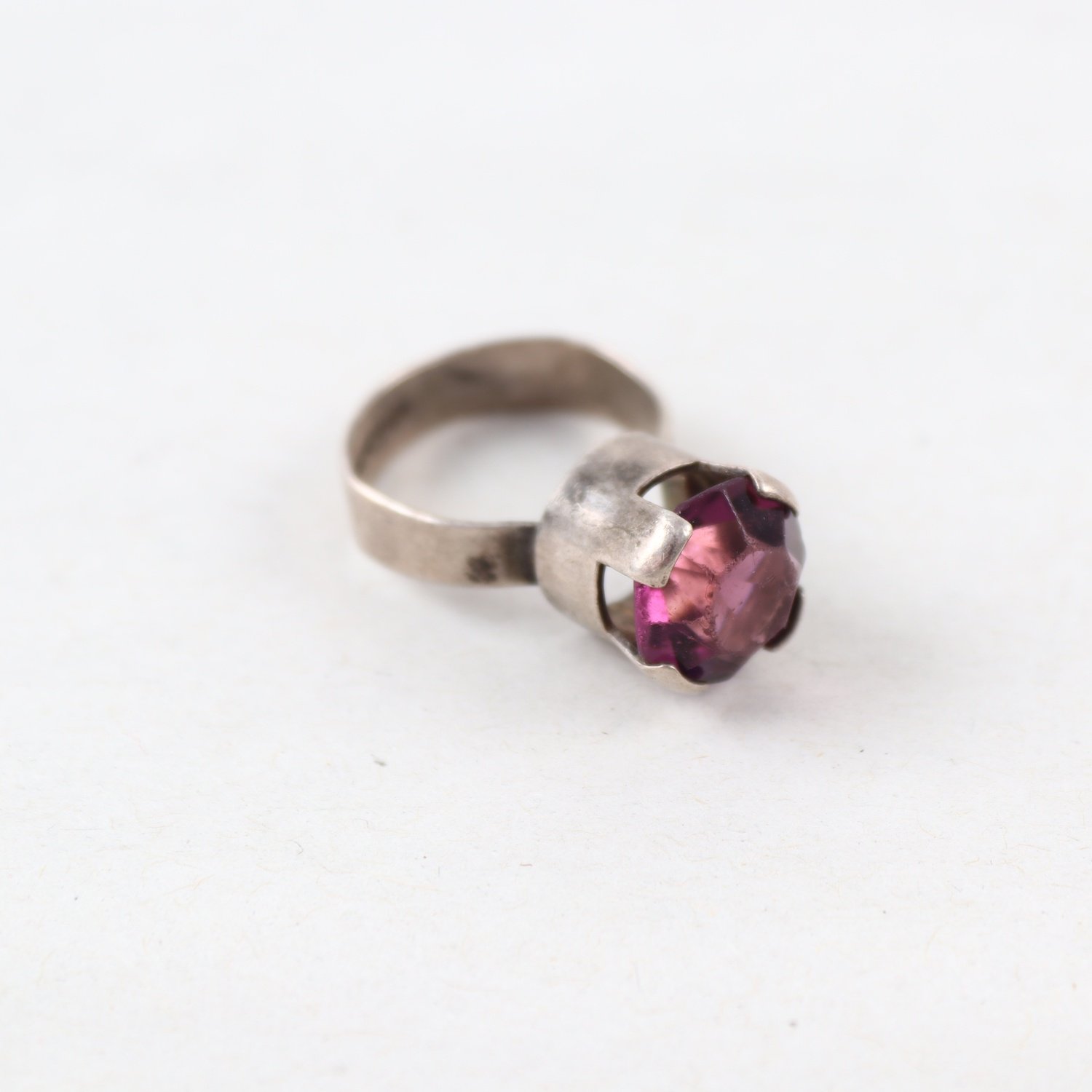 Ring, Silver, Glas, Hedbergs guld 1972, Brv: 3,9g