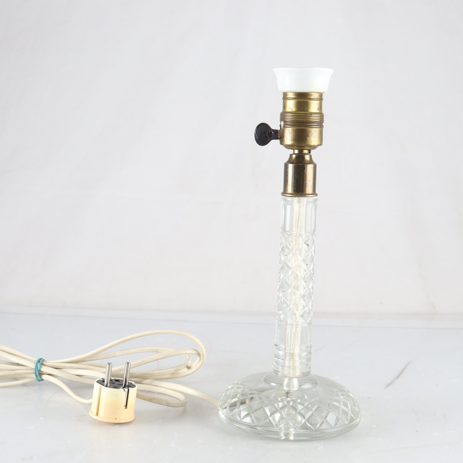 Bordslampa, Glas