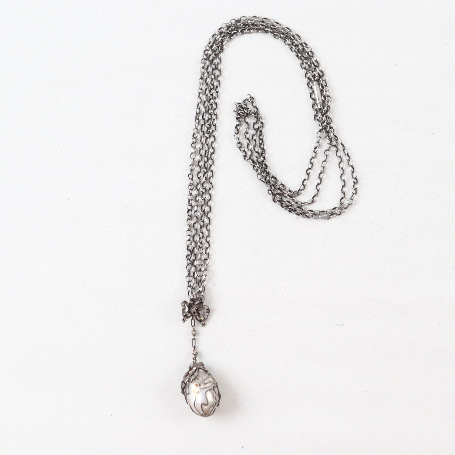 Halsband&Hänge, Silver, Stenar, Brv: 20,7g
