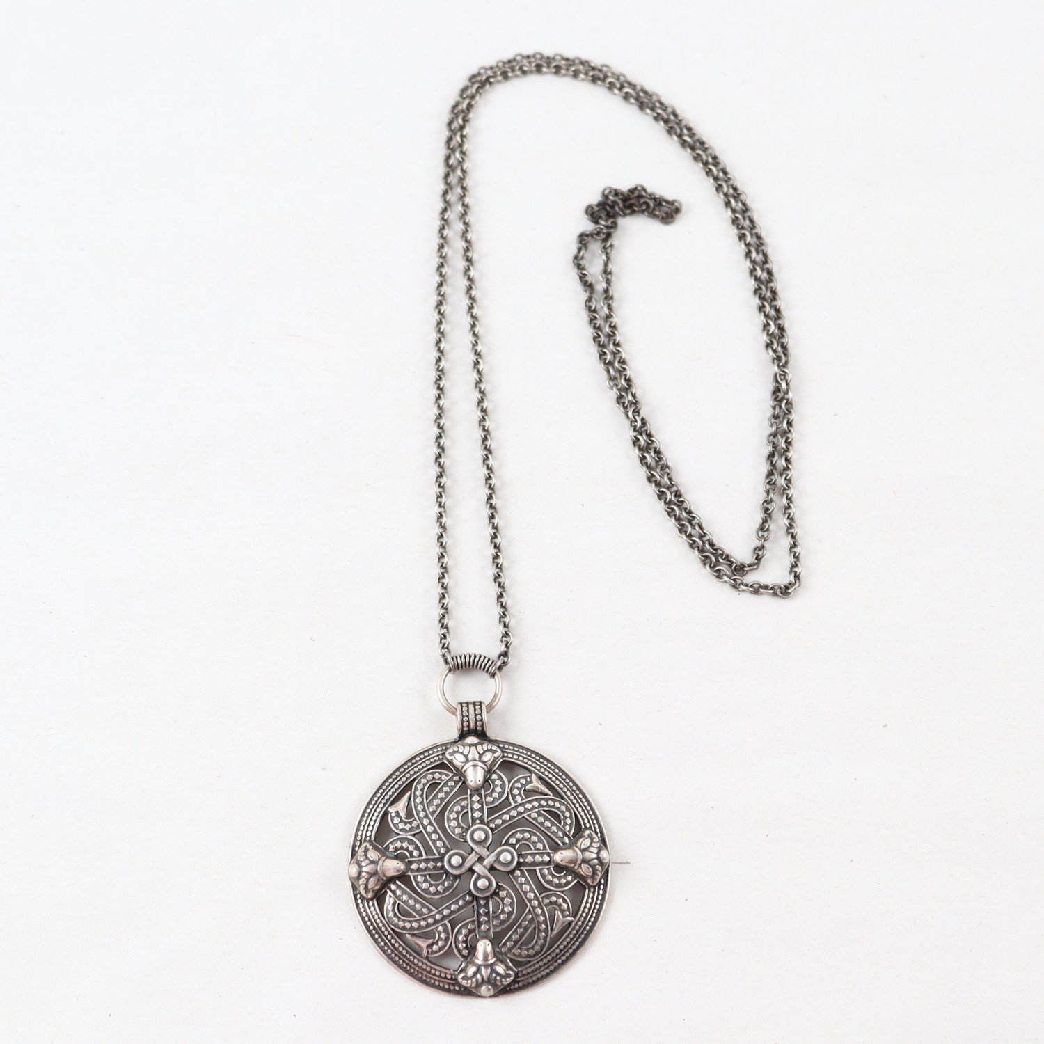 Halsband & Medaljong, Kalevala Koru, Silver, Vikt: 34,8g