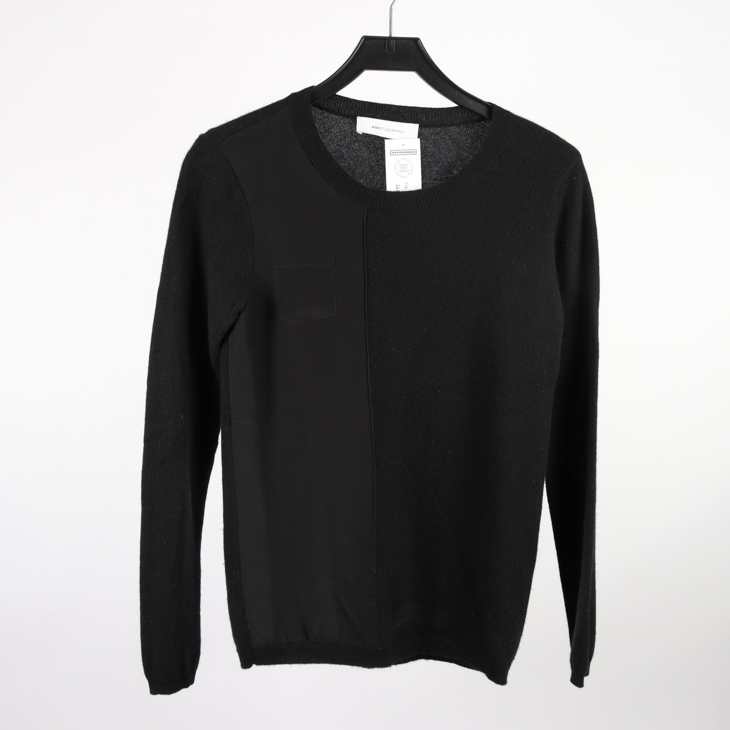 Tröja, Ash Studio Paris, svart, cashmere, silke, stl. M