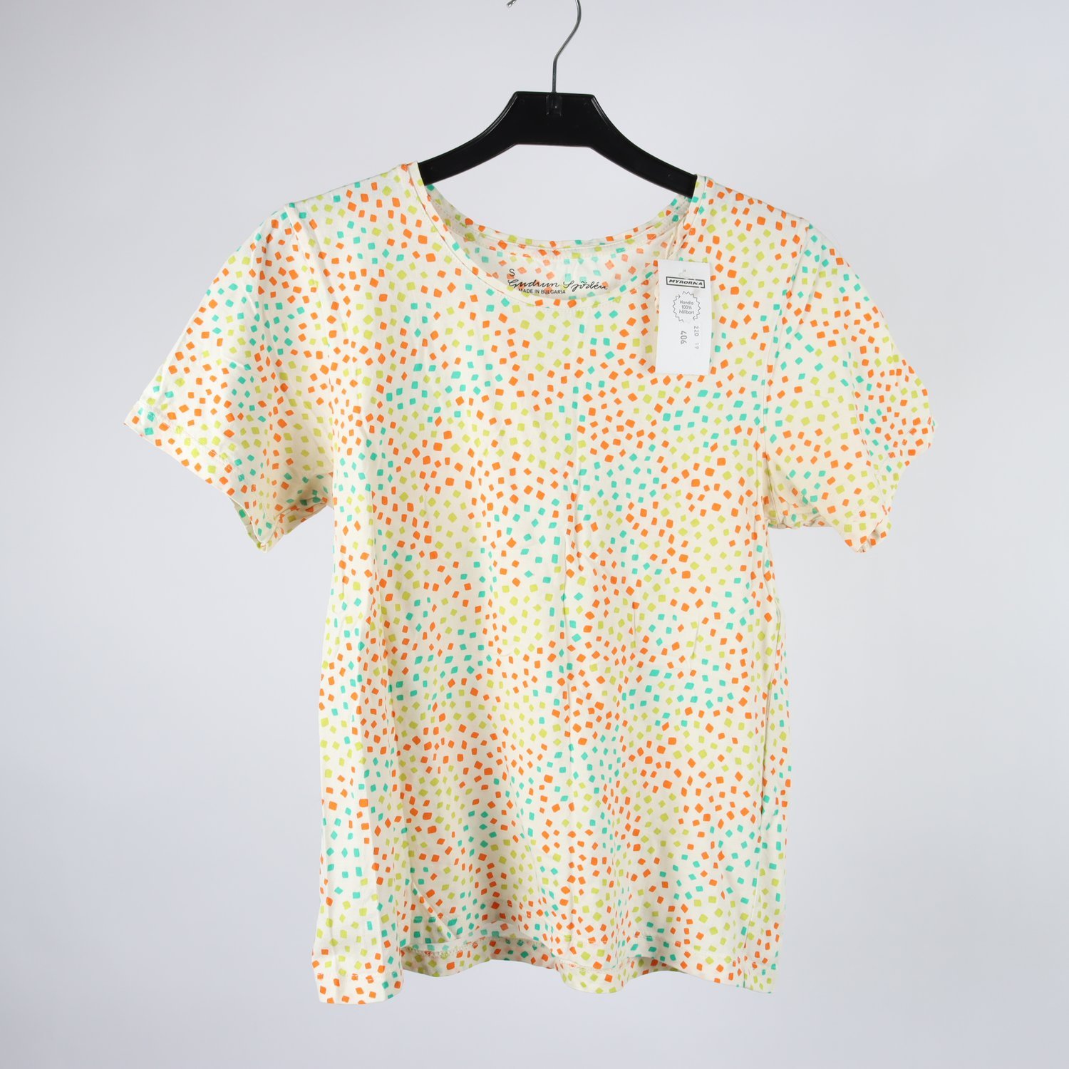 Tröja, Gudrun Sjödén, vit, orange, stl. S