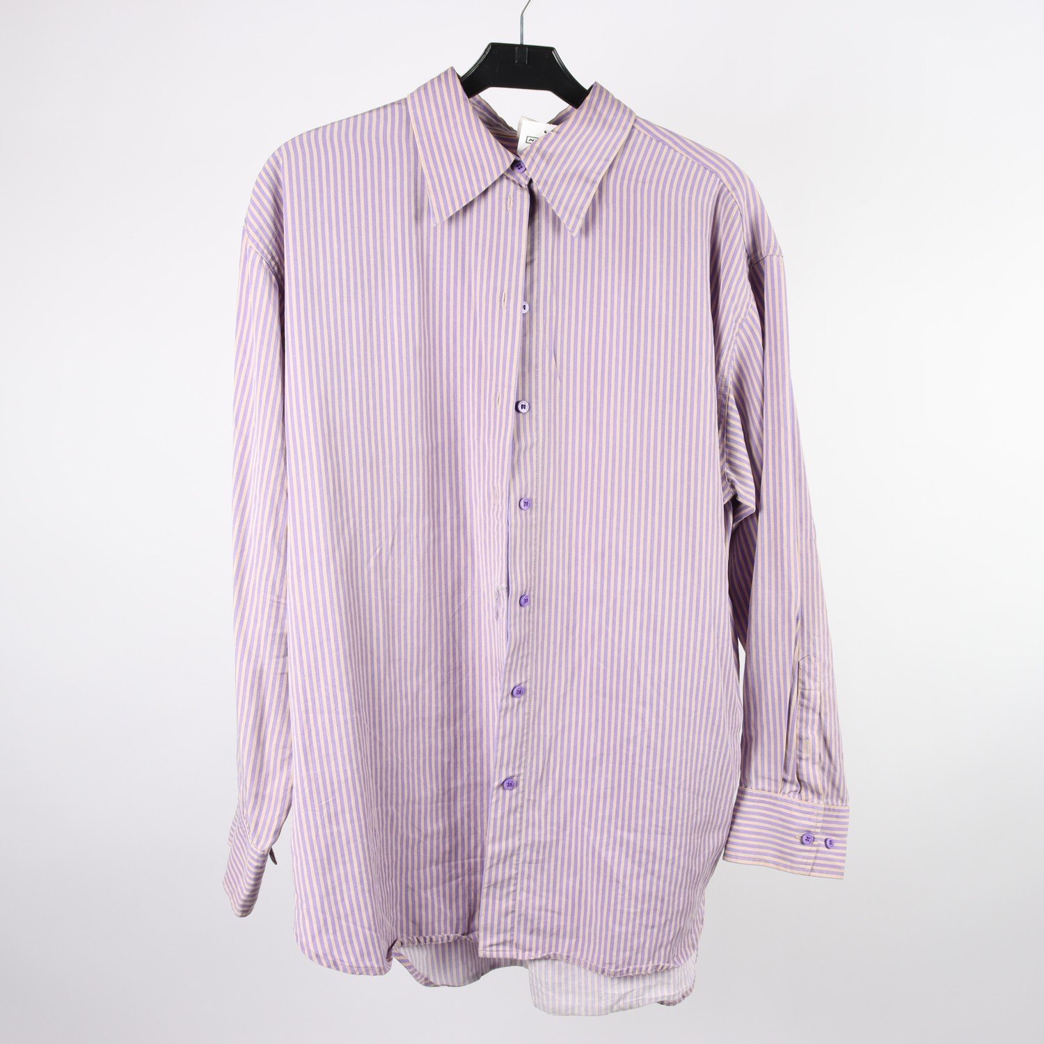 Blus, Carin Wester, randig, lila, beige, stl. 36
