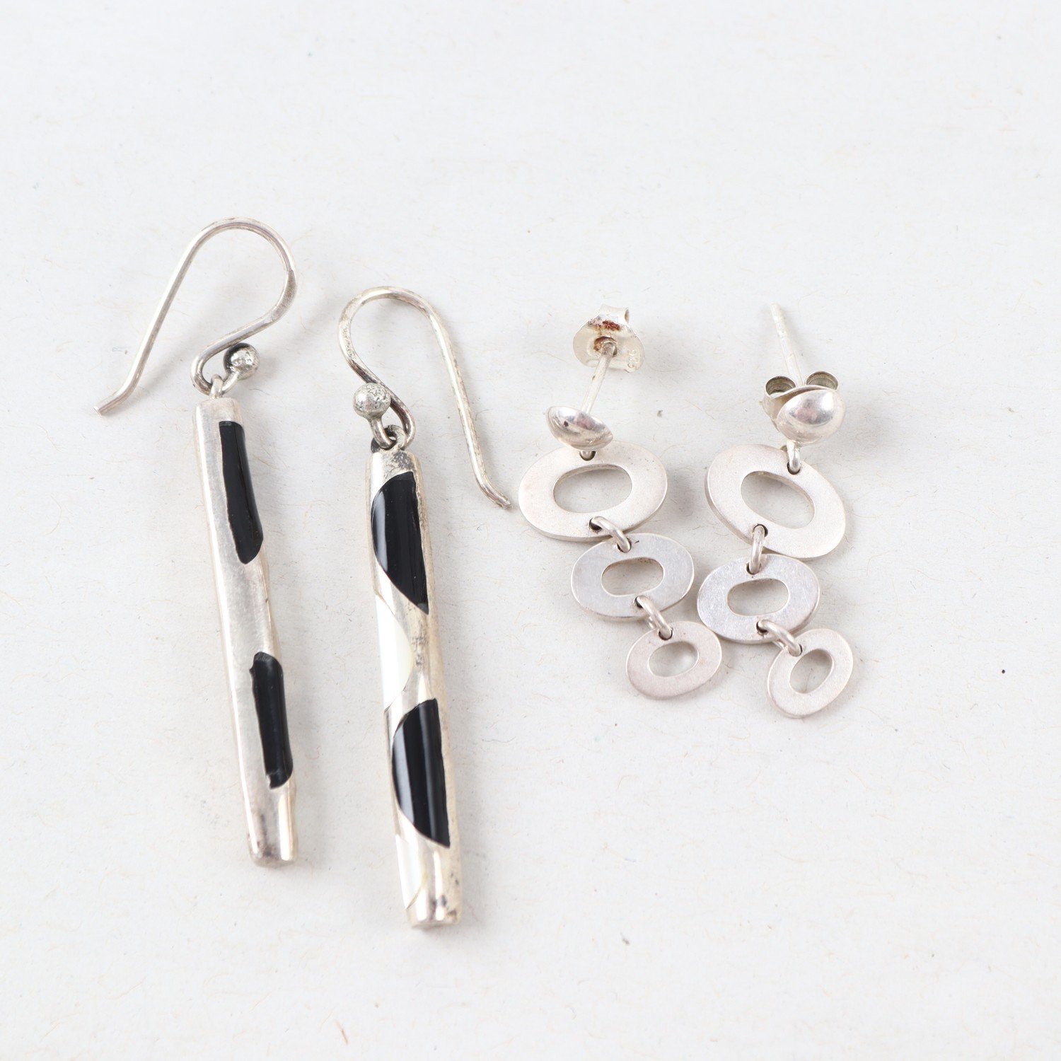 Örhängen, Silver, 2par, Vikt: 15,3g