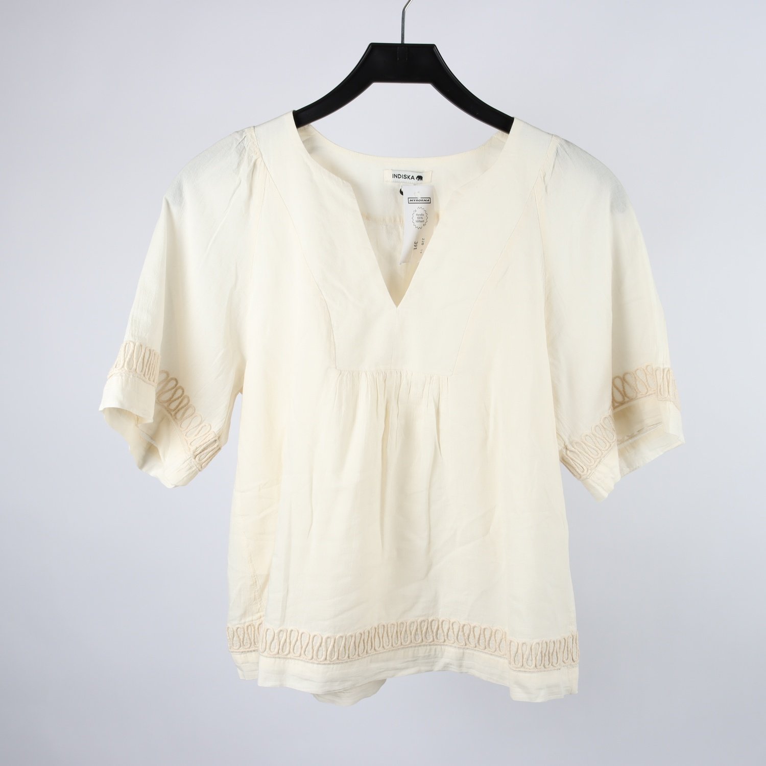 Blus, Indiska, offwhite, stl. S
