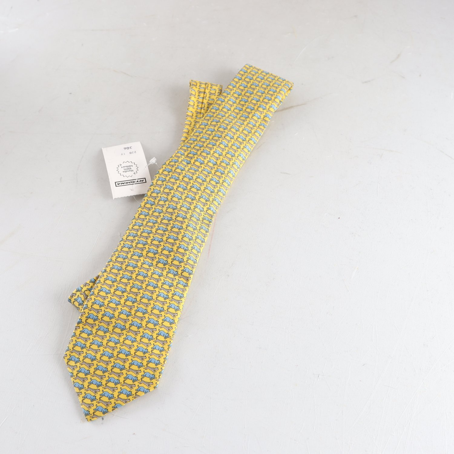 Slips, Hermès, gul, djur
