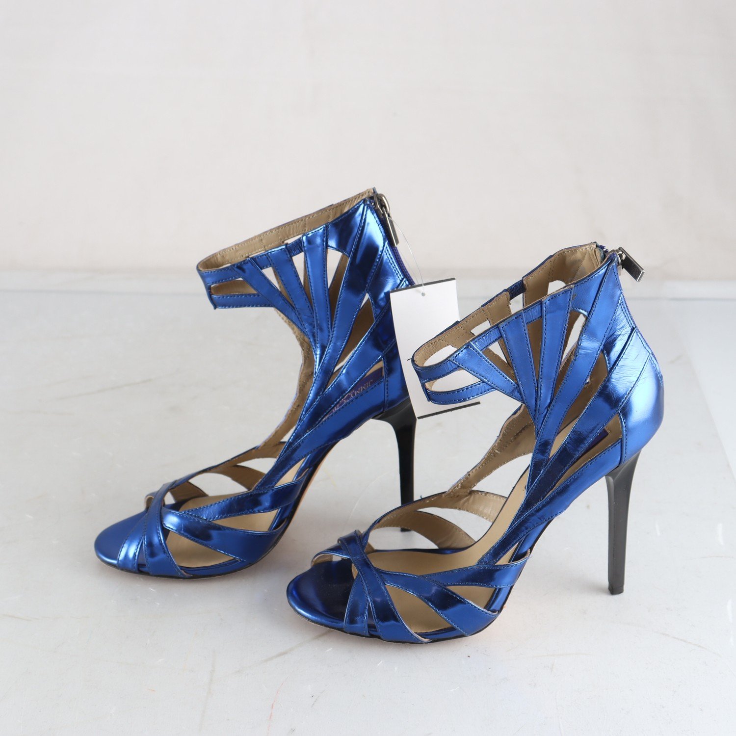 Sandaletter, Jimmy Choo x H&M, blå, stl. 40
