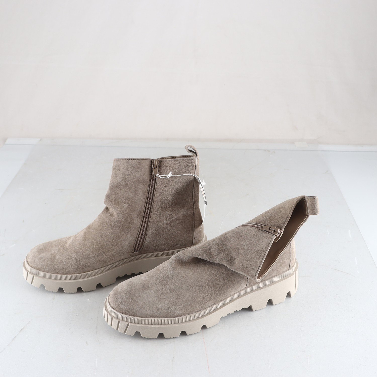 Chunky boots, Gabor, grå, stl. 7 ½ (38)