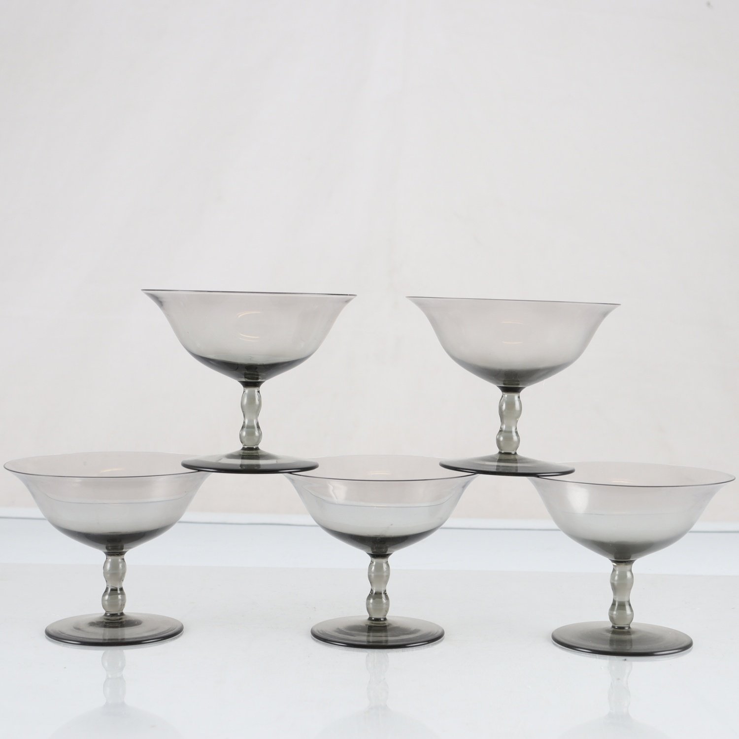 Coupéglas, Simon Gate, Orrefors, Sandvik, 5 st. Samfraktas ej.
