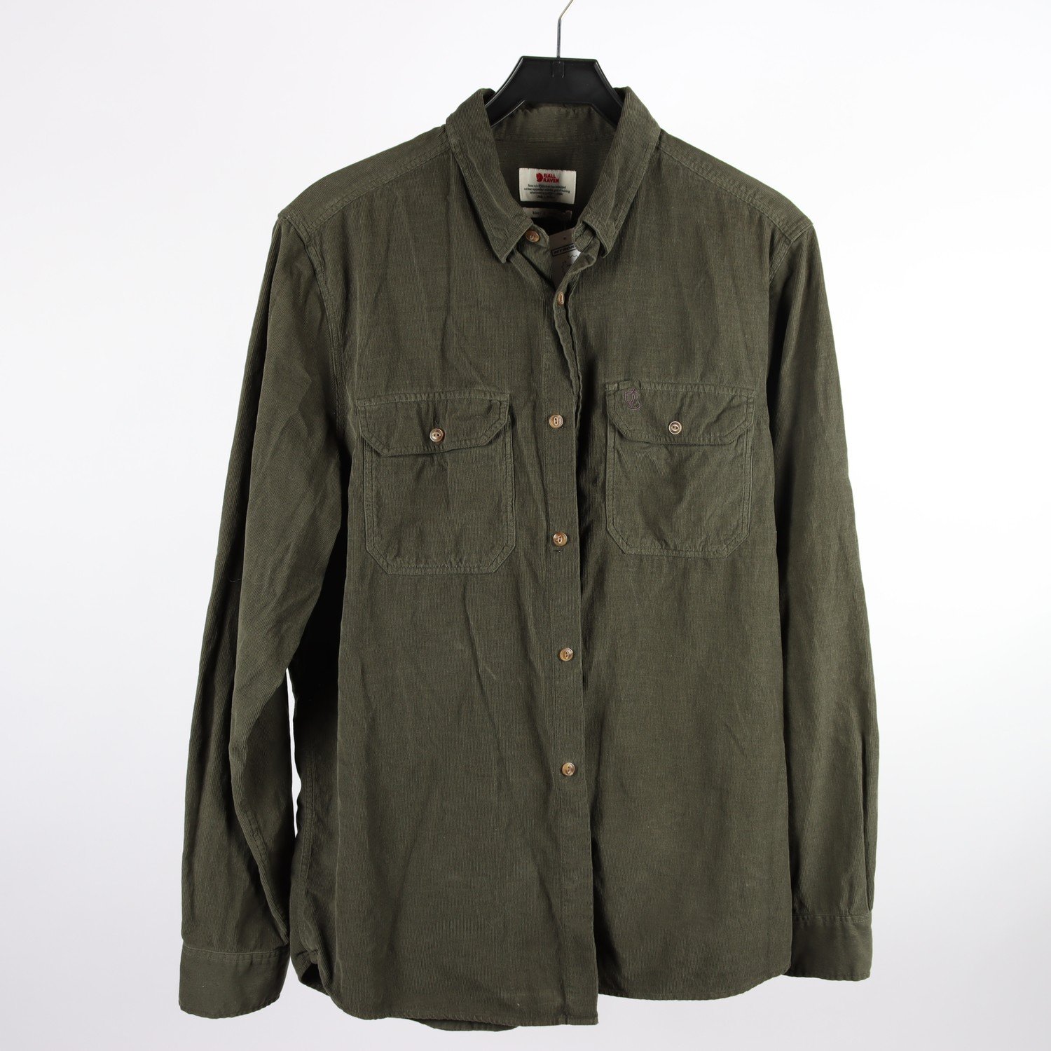 Skjorta, Fjällräven, grön, manchester, grön, stl. L