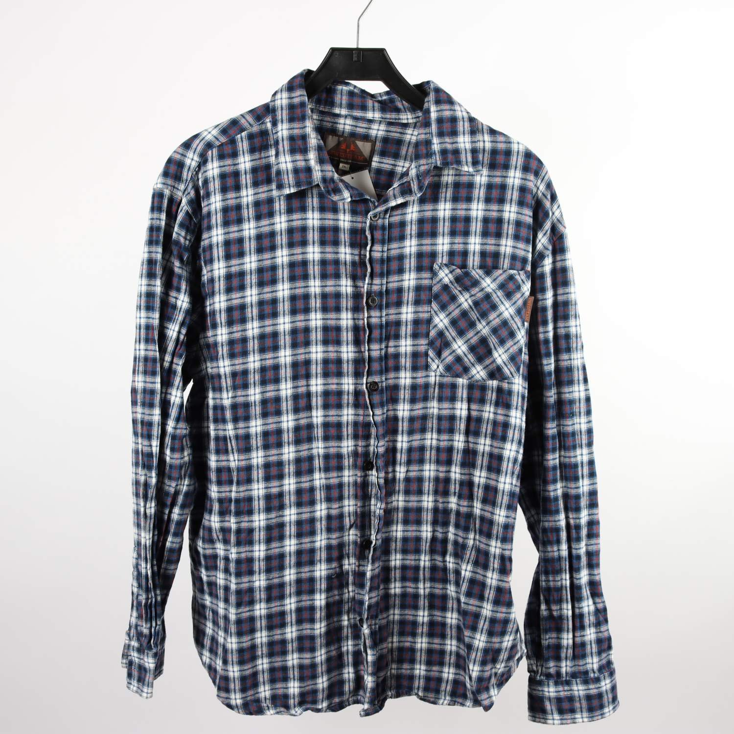 Skjorta Swedteam, rutig, blå, stl. 2XL