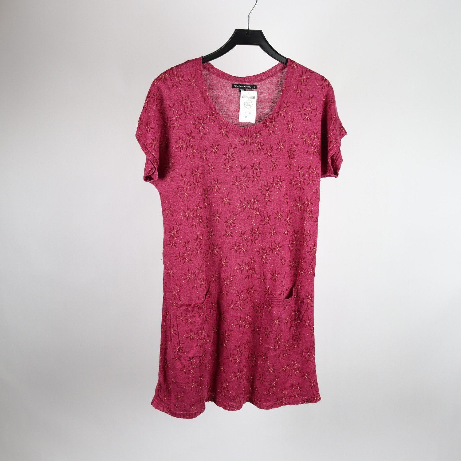 Klänning, Gudrun Sjödèn, rosa, mönstrad, stl. M
