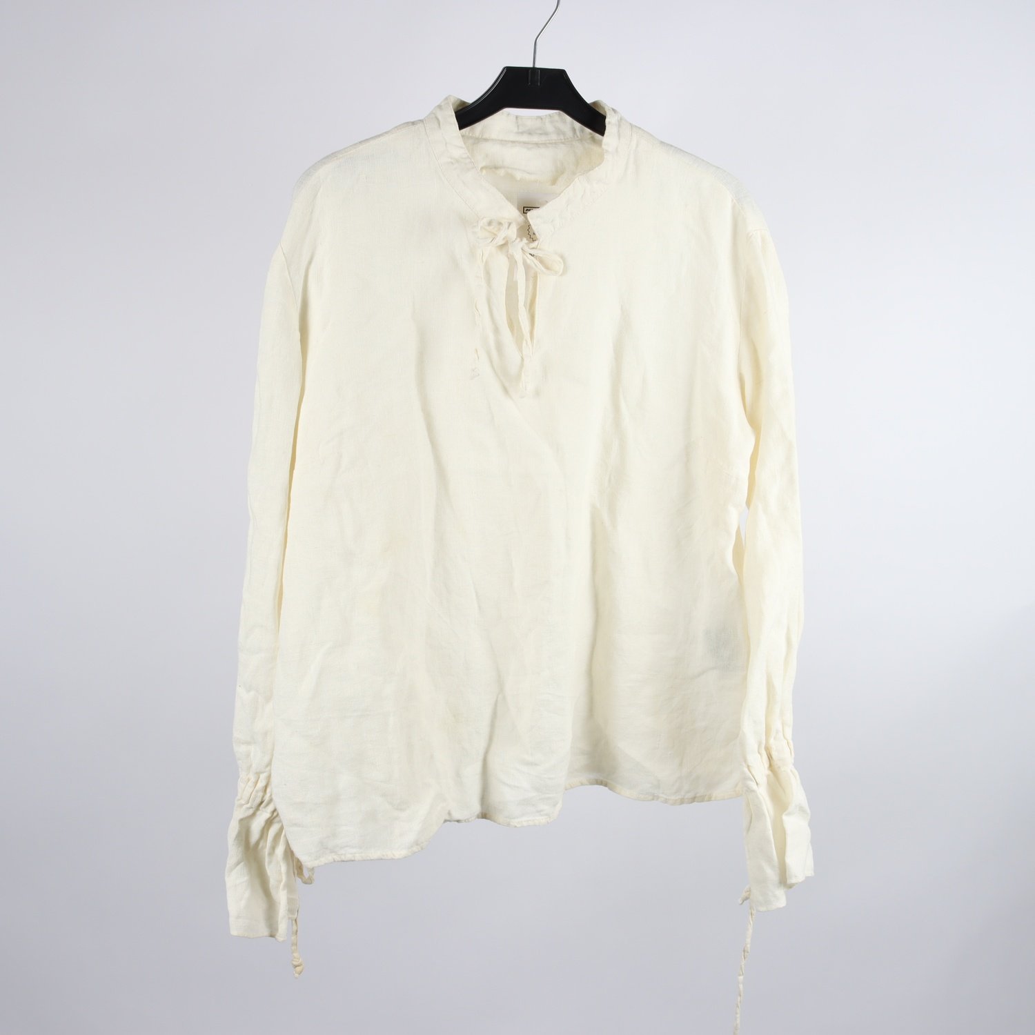 Blus, Ecolution, offwhite, lin, stl. XL
